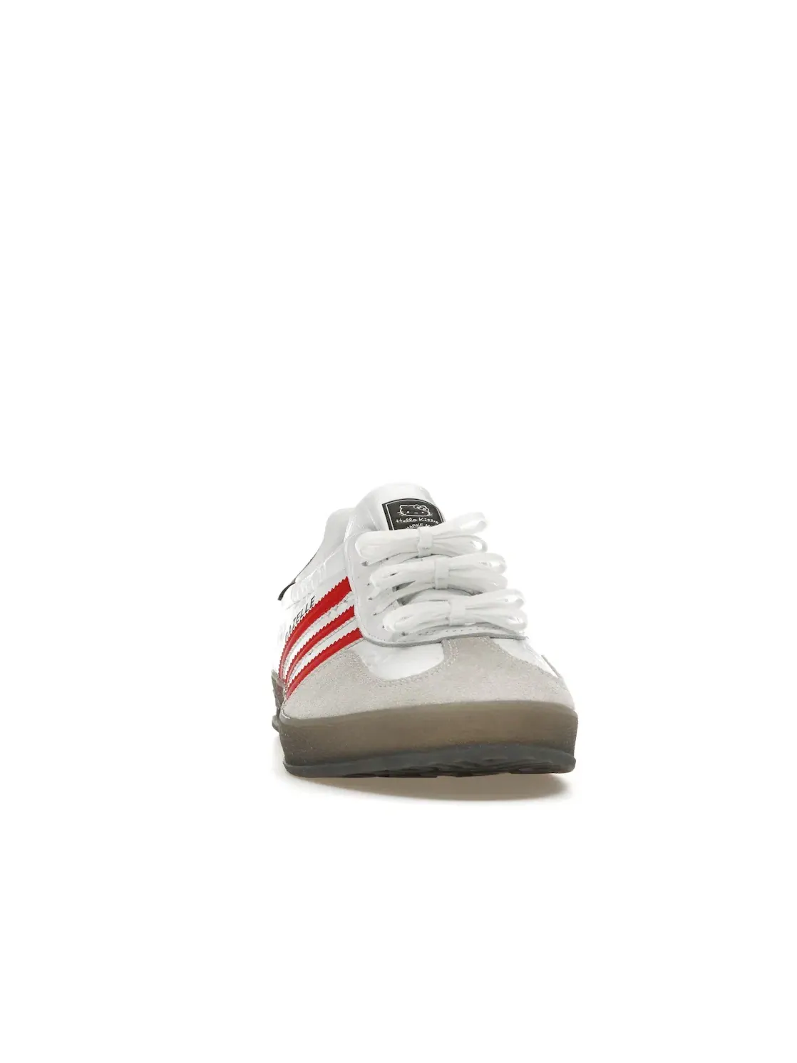 Женские кроссовки из кожи и замши Gazelle Indoor Hello Kitty Adidas — изображение 2 из 4, белый красный черный