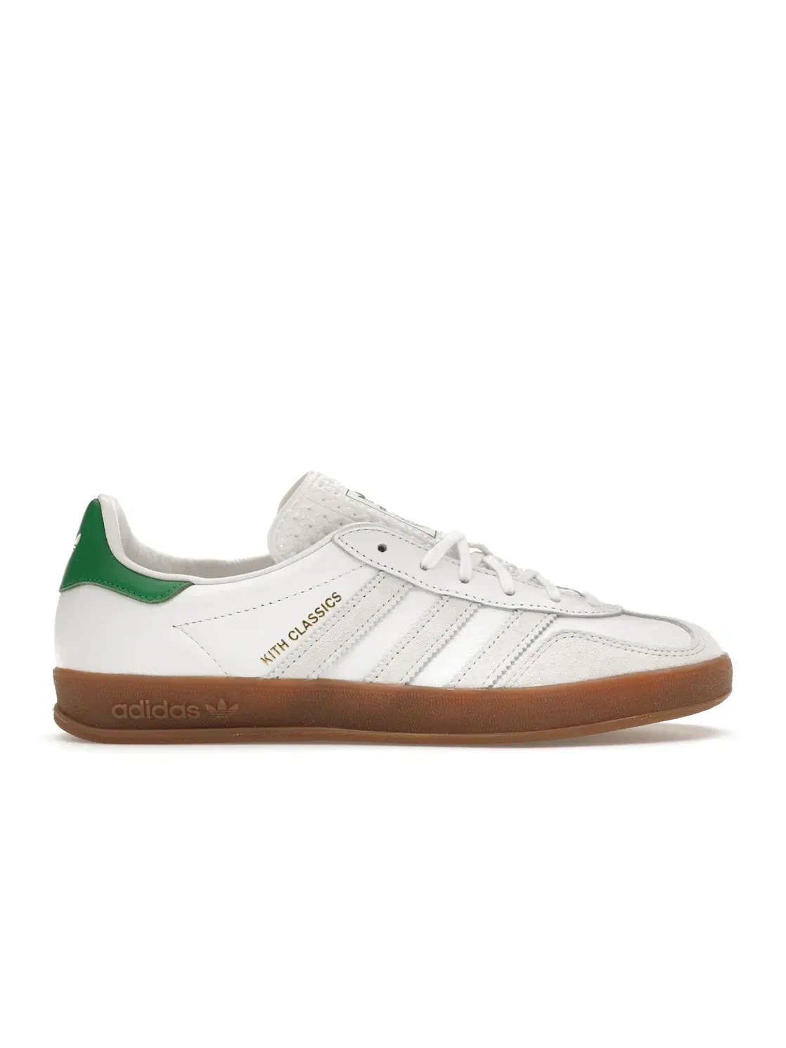 Мужские кроссовки Lifestyle Adidas Gazelle Indoor — изображение 1 из 4, белый/зеленый