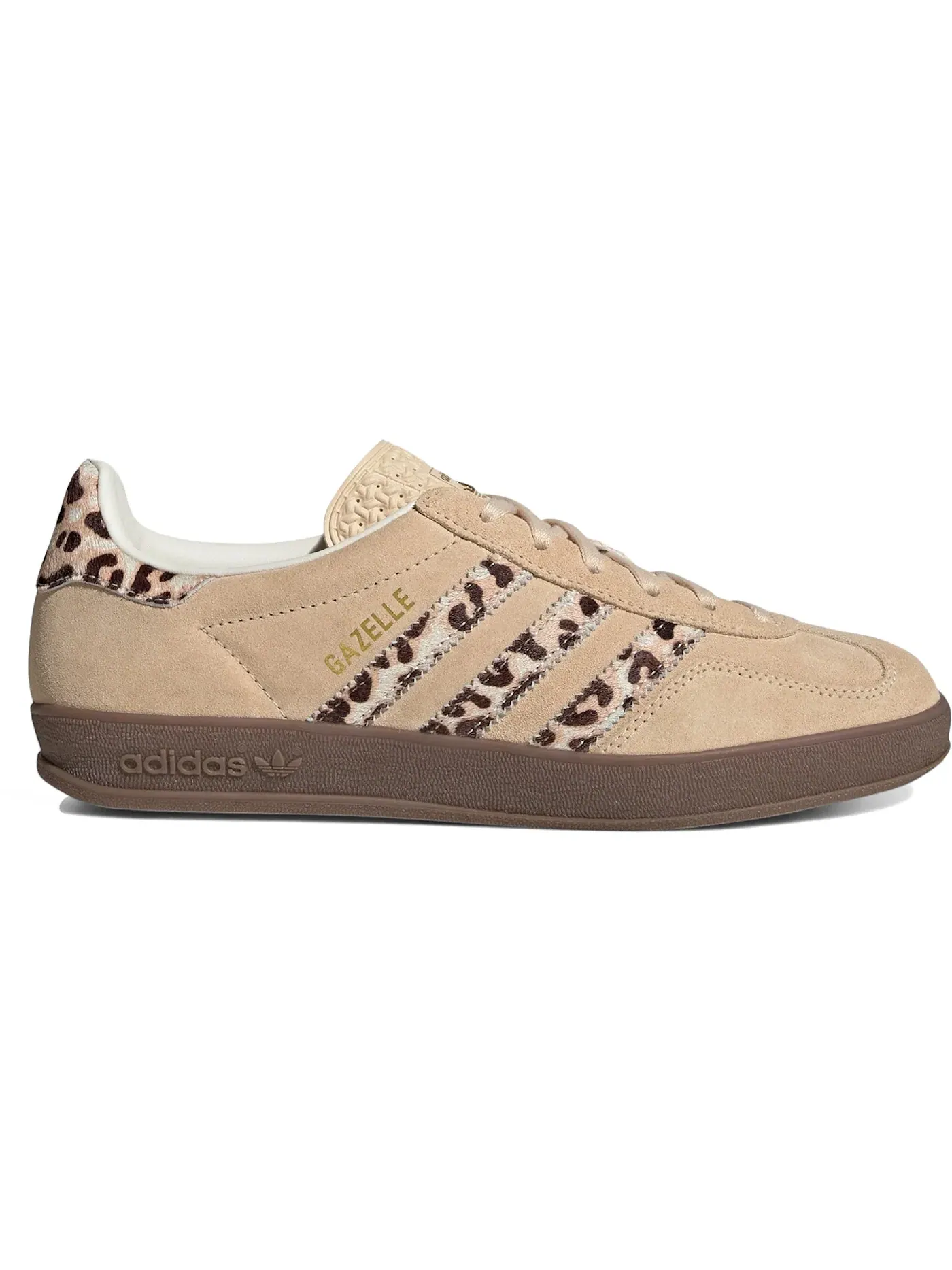 Женские кроссовки Lifestyle Adidas Gazelle Indoor — изображение 1 из 1, песочный/белый