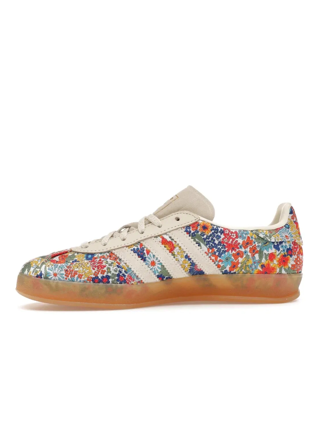 Женские кроссовки с принтом Adidas Gazelle Indoor — изображение 3 из 4, белый/мульти