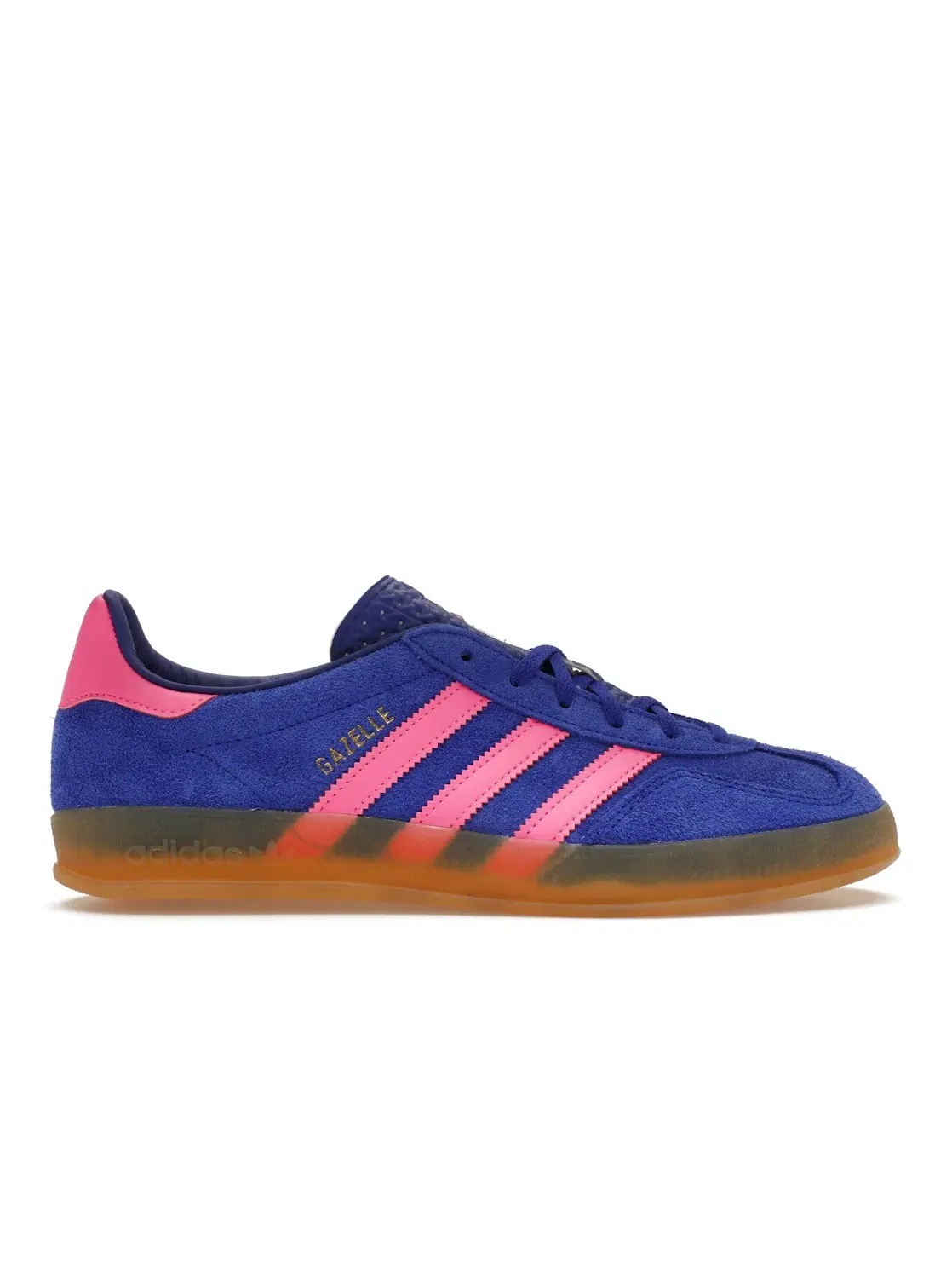 Женские кроссовки с замшевым верхом Adidas Gazelle Indoor — изображение 1 из 4, синий розовый