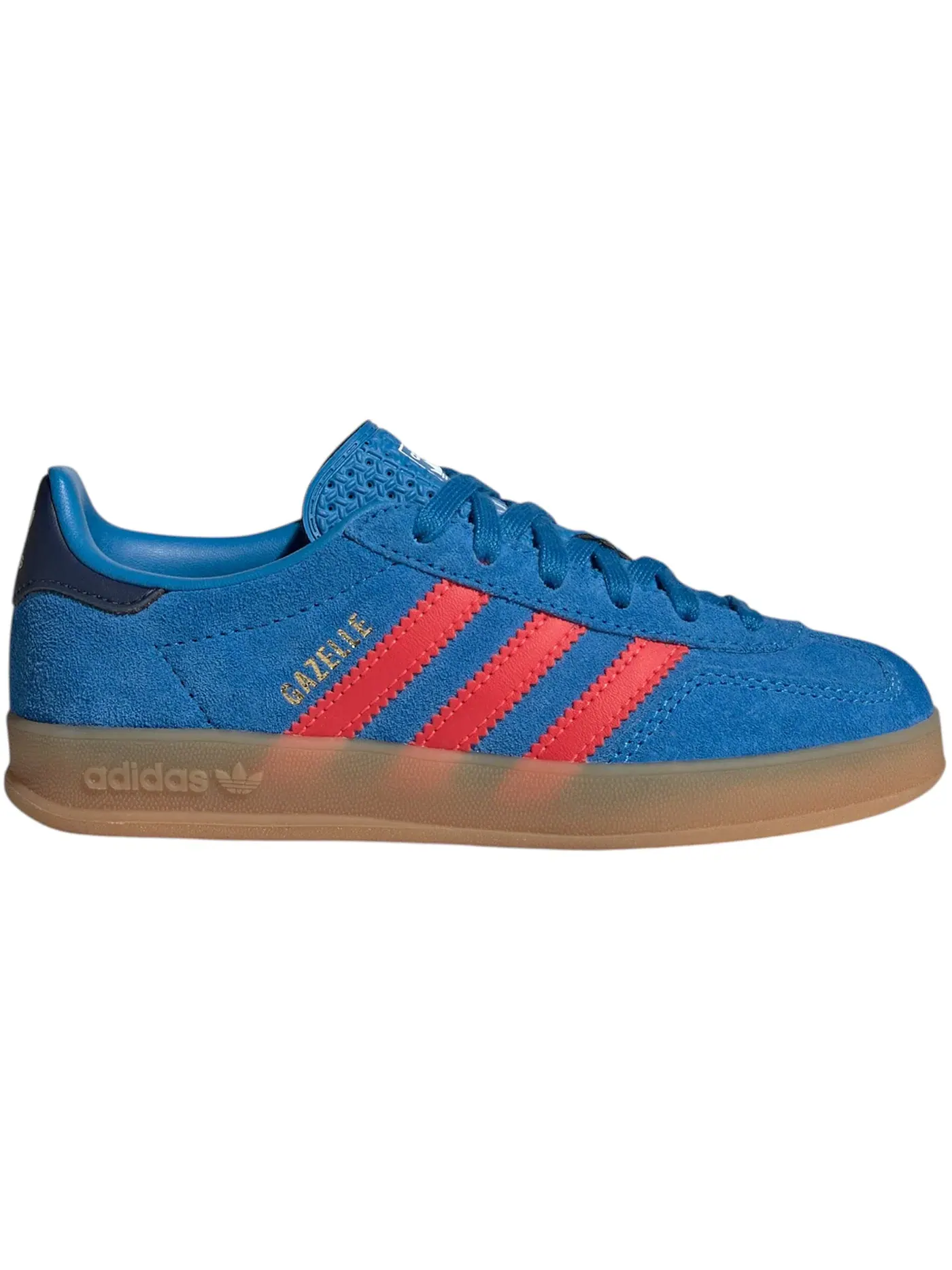 Детские кроссовки с замшевым верхом Adidas Gazelle Indoor — изображение 1 из 1, синий/красный
