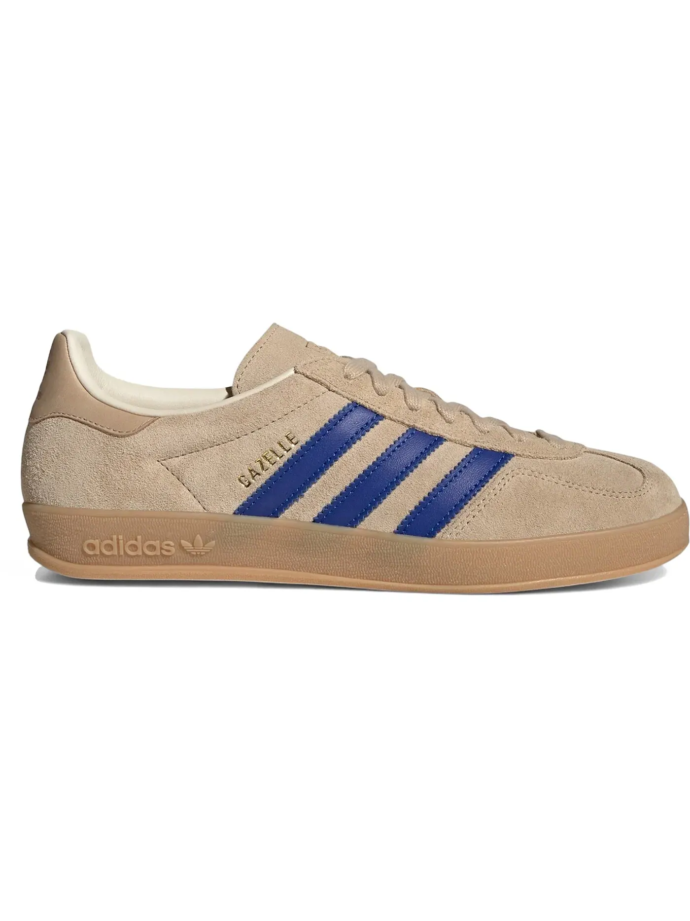 Мужские кроссовки Lifestyle Adidas Gazelle Indoor — изображение 1 из 1, бежевый/синий/белый