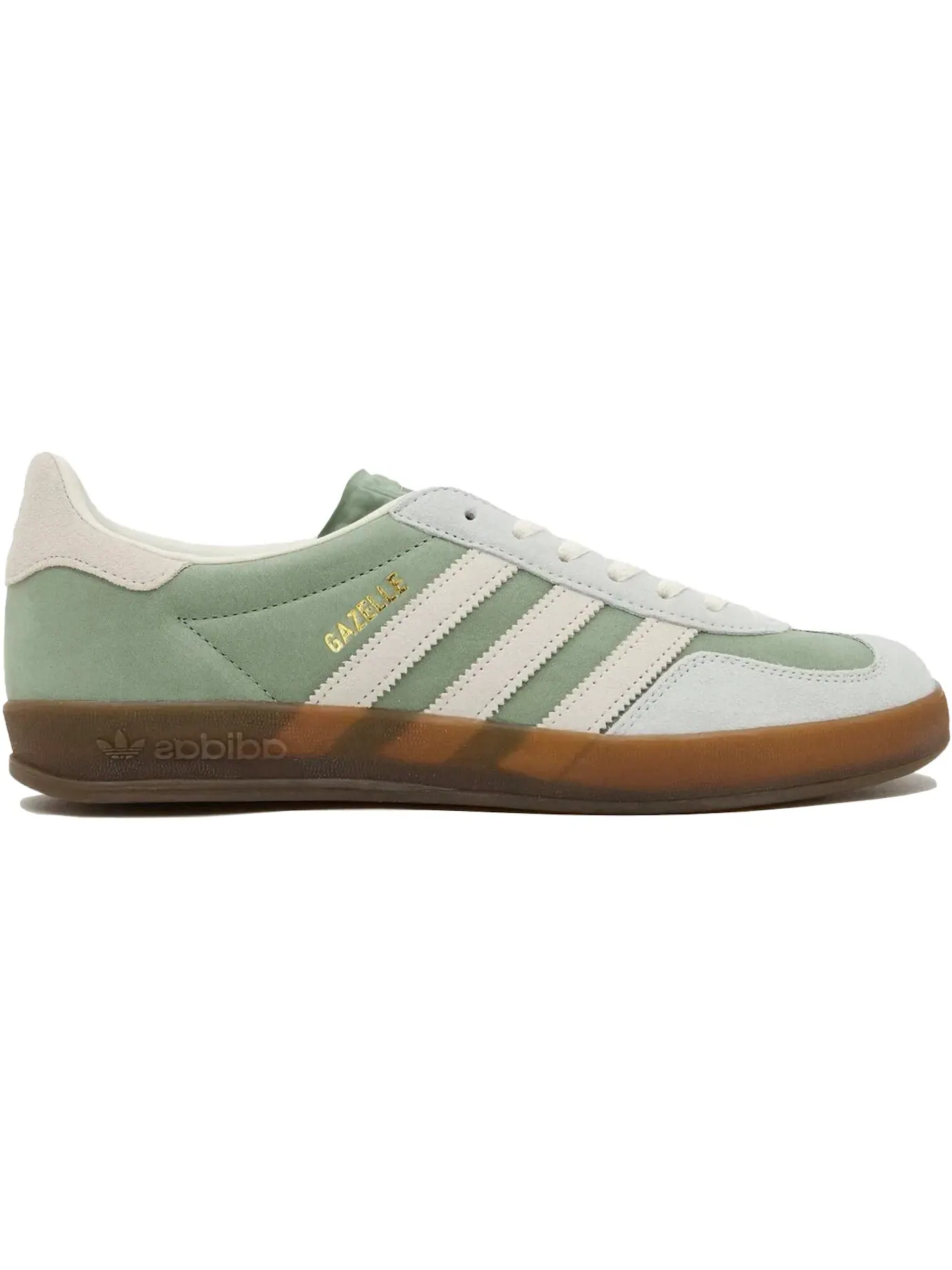 Мужские кроссовки Lifestyle Adidas Gazelle Indoor — изображение 1 из 1, зеленый/серебристый