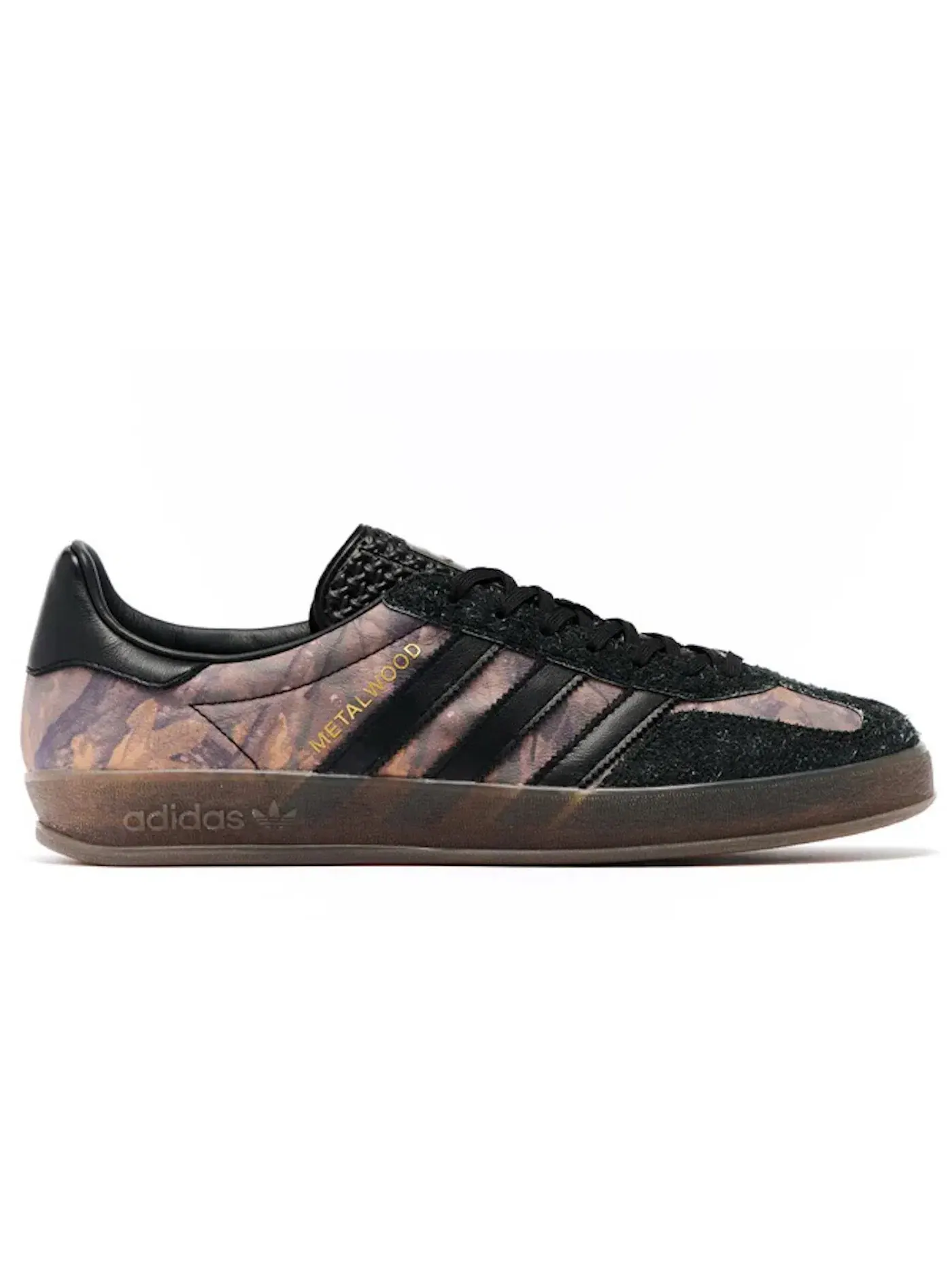 Мужские кроссовки с принтом Adidas Gazelle Indoor — изображение 1 из 1, черный/черный