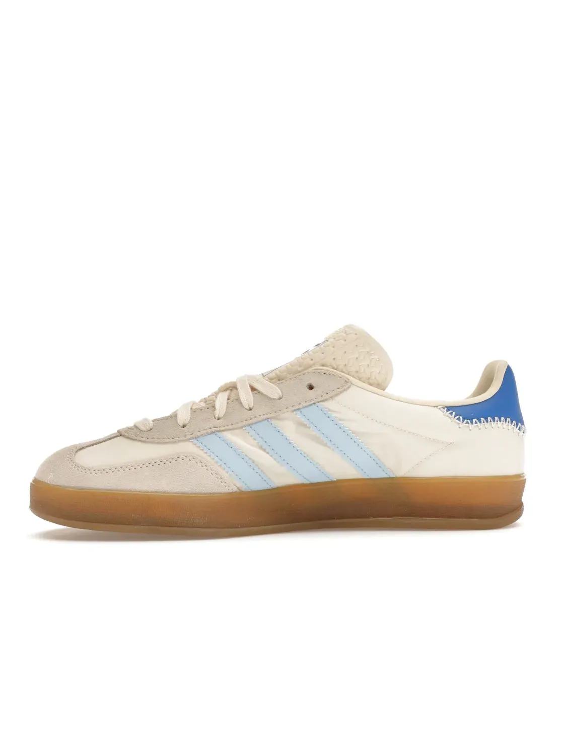 Мужские кроссовки с замшевым верхом Adidas Gazelle Indoor — изображение 3 из 4, белый прозрачный синий