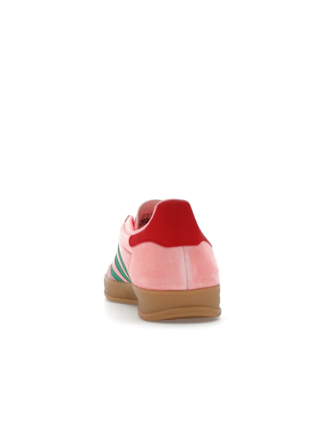 Женские кроссовки с велюровым верхом Adidas Gazelle Indoor — изображение 4 из 4, розовый/зеленый