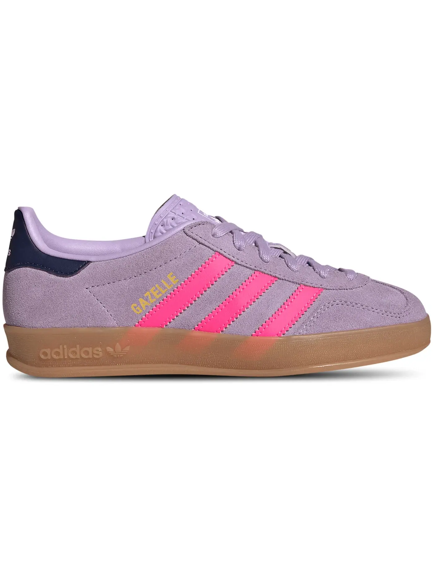 Детские кроссовки для мальчиков и девочек с замшевым верхом Adidas Gazelle Indoor — изображение 1 из 1, розовый