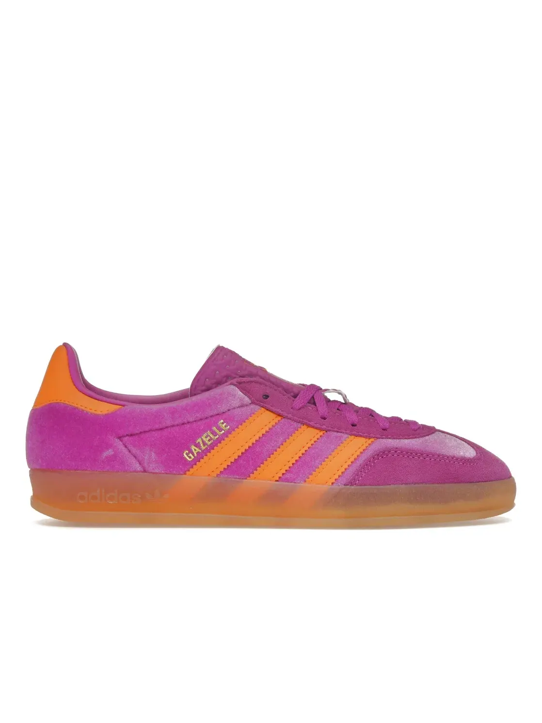 Женские кроссовки для активного отдыха Adidas Gazelle Indoor — изображение 1 из 4, фиолетовый/оранжевый