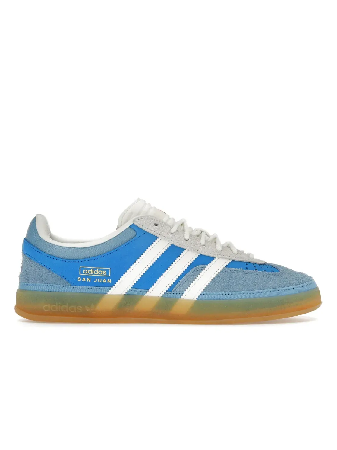 Мужские кроссовки коллаборации с принтом Adidas Gazelle Indoor Bad Bunny San Juan Adidas — изображение 1 из 4, белый