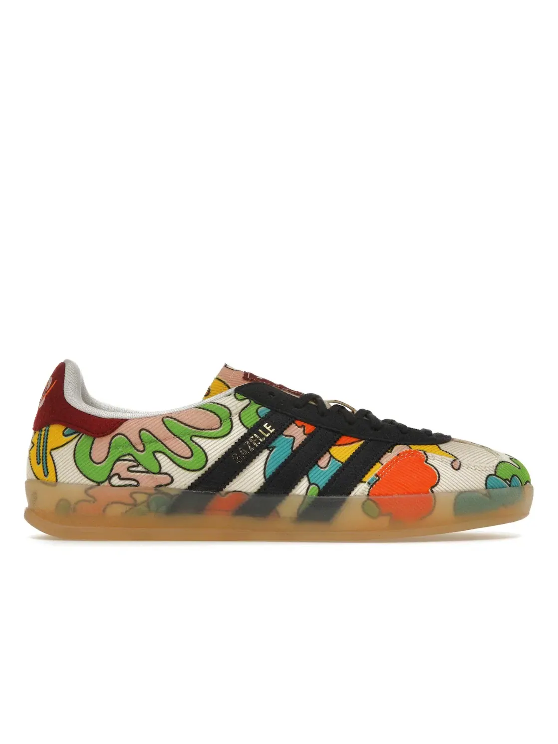 Мужские кроссовки из мультиколора с замшей и вельветом Adidas Gazelle Indoor — изображение 1 из 4, темно-синий