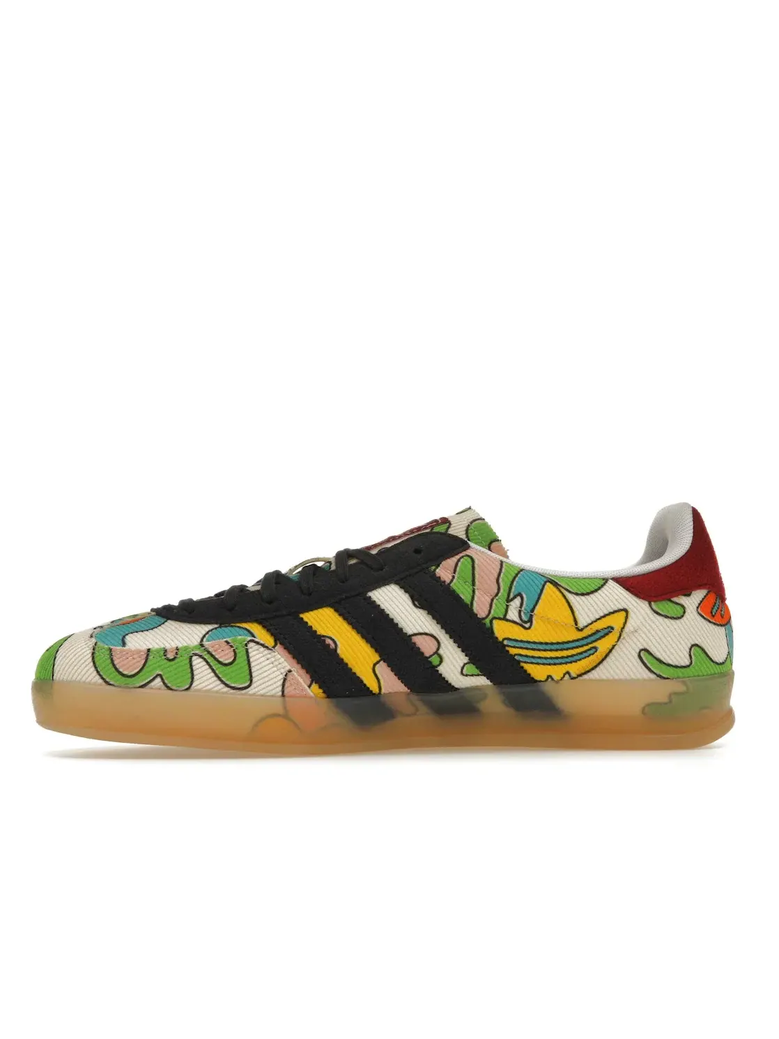 Мужские кроссовки из мультиколора с замшей и вельветом Adidas Gazelle Indoor — изображение 3 из 4, темно-синий