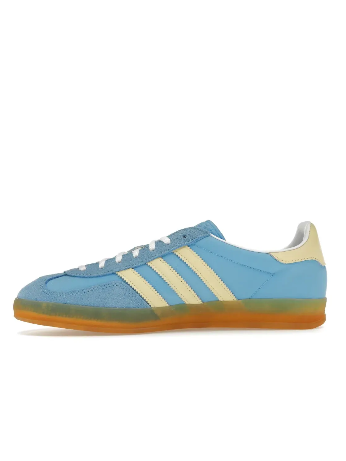 Женские кроссовки для активного отдыха с принтом Adidas Gazelle Indoor — изображение 3 из 4, синий/желтый/белый