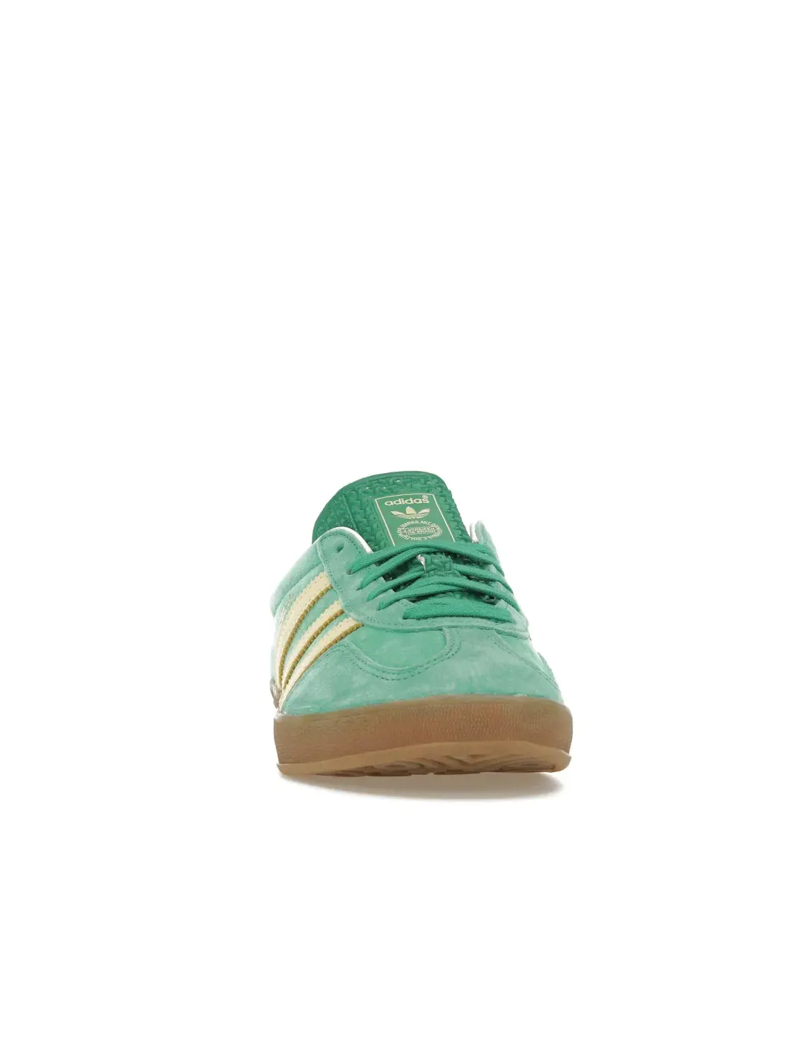 Мужские кроссовки с замшевым верхом Adidas Gazelle Indoor — изображение 2 из 4, зеленый/желтый