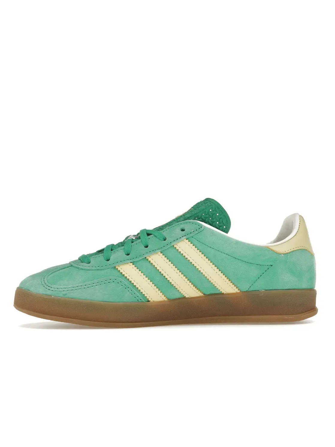 Мужские кроссовки с замшевым верхом Adidas Gazelle Indoor — изображение 3 из 4, зеленый/желтый