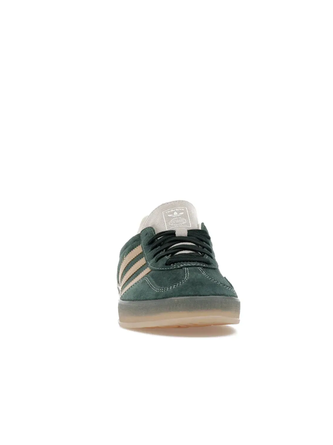 Мужские кроссовки для активного отдыха с замшевым верхом Adidas Gazelle Indoor — изображение 2 из 4, зеленый белый