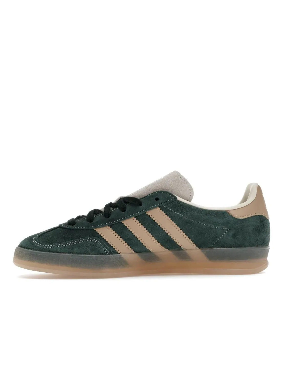 Мужские кроссовки для активного отдыха с замшевым верхом Adidas Gazelle Indoor — изображение 3 из 4, зеленый белый