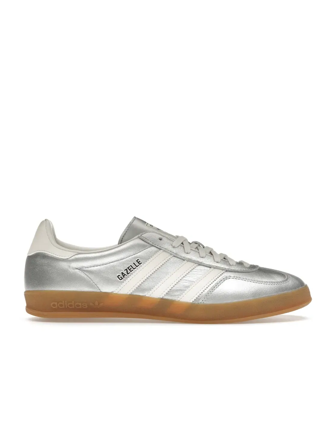 Мужские кроссовки с серебристым верхом Adidas Gazelle Indoor — изображение 1 из 4