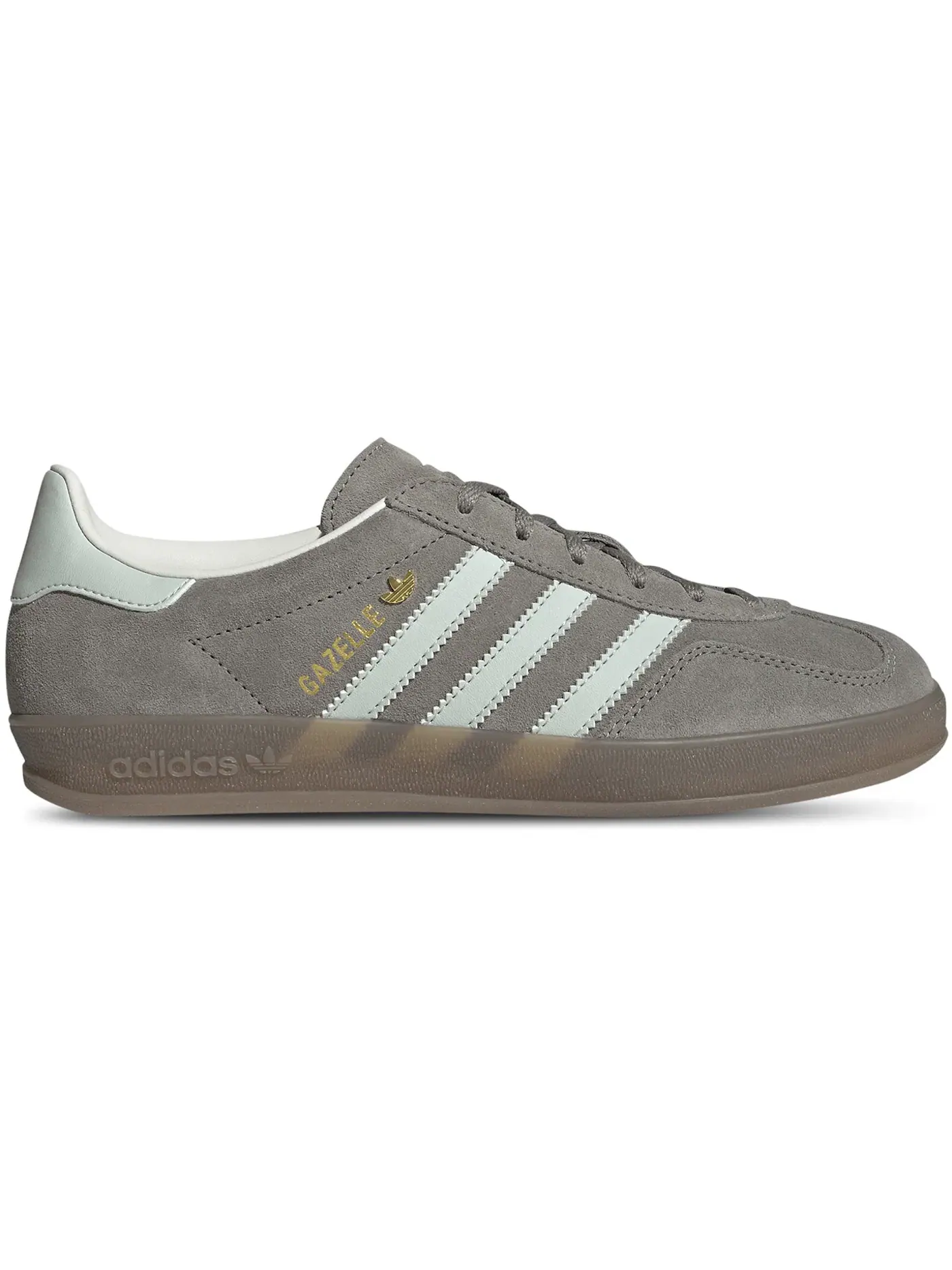 Женские кроссовки Lifestyle Adidas Gazelle Indoor — изображение 1 из 1, серебристый зеленый
