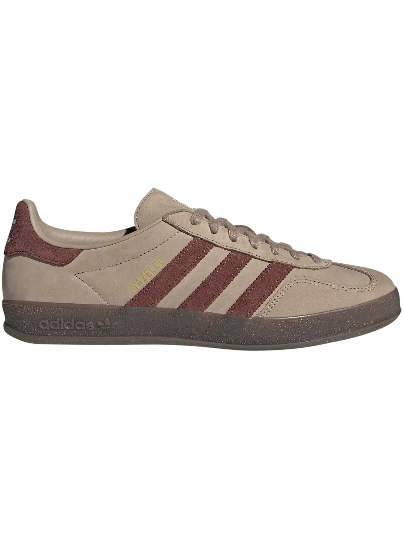 Мужские кроссовки lifestyle Adidas Gazelle Indoor — изображение 1 из 1, хаки/коричневый/белый