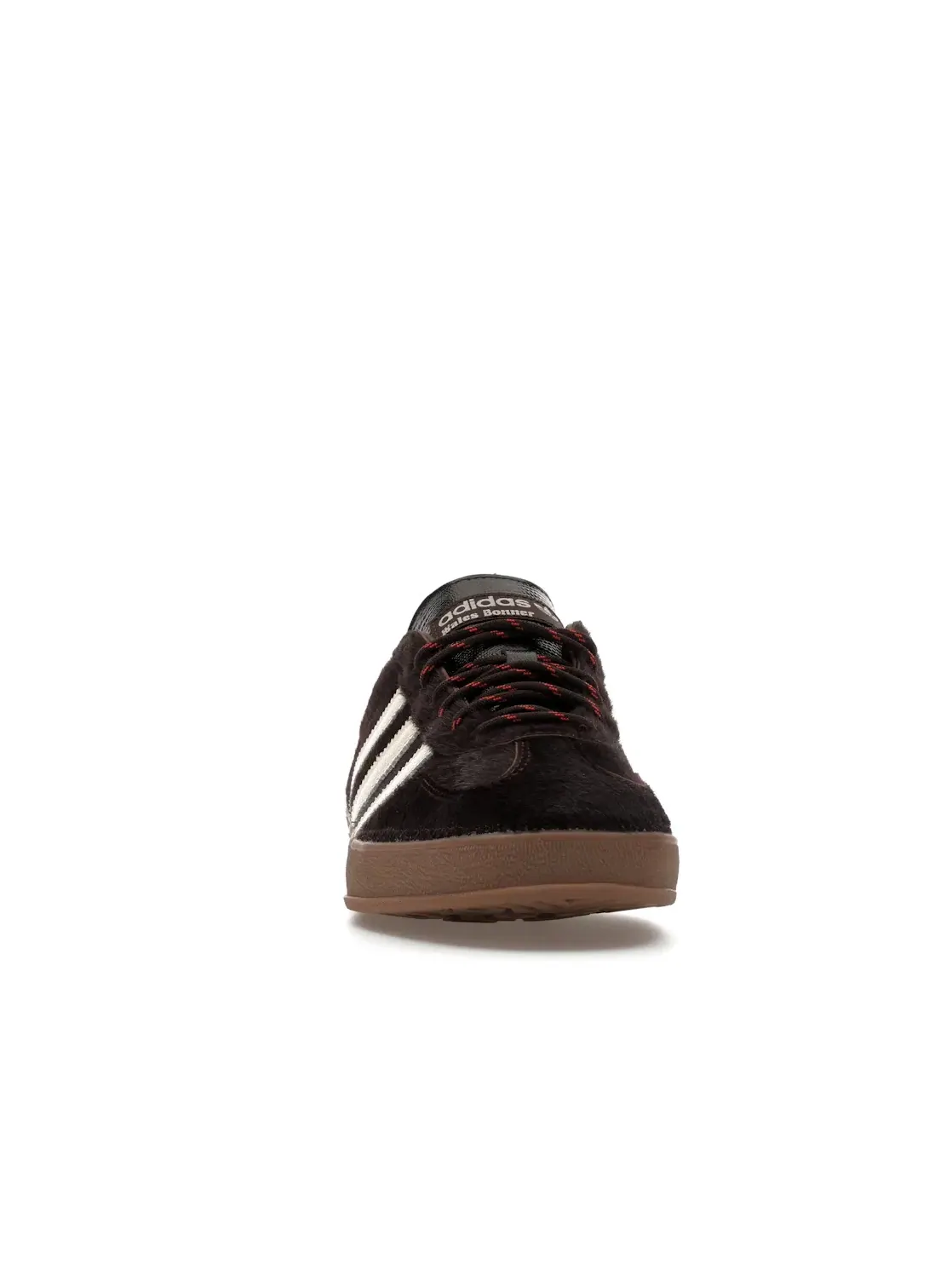 Мужские кроссовки с пони-хер Adidas Gazelle Indoor Wales Bonner Pony Hair — изображение 2 из 4, белый/черный