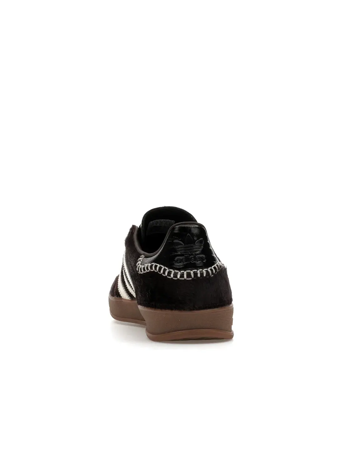 Мужские кроссовки с пони-хер Adidas Gazelle Indoor Wales Bonner Pony Hair — изображение 4 из 4, белый/черный