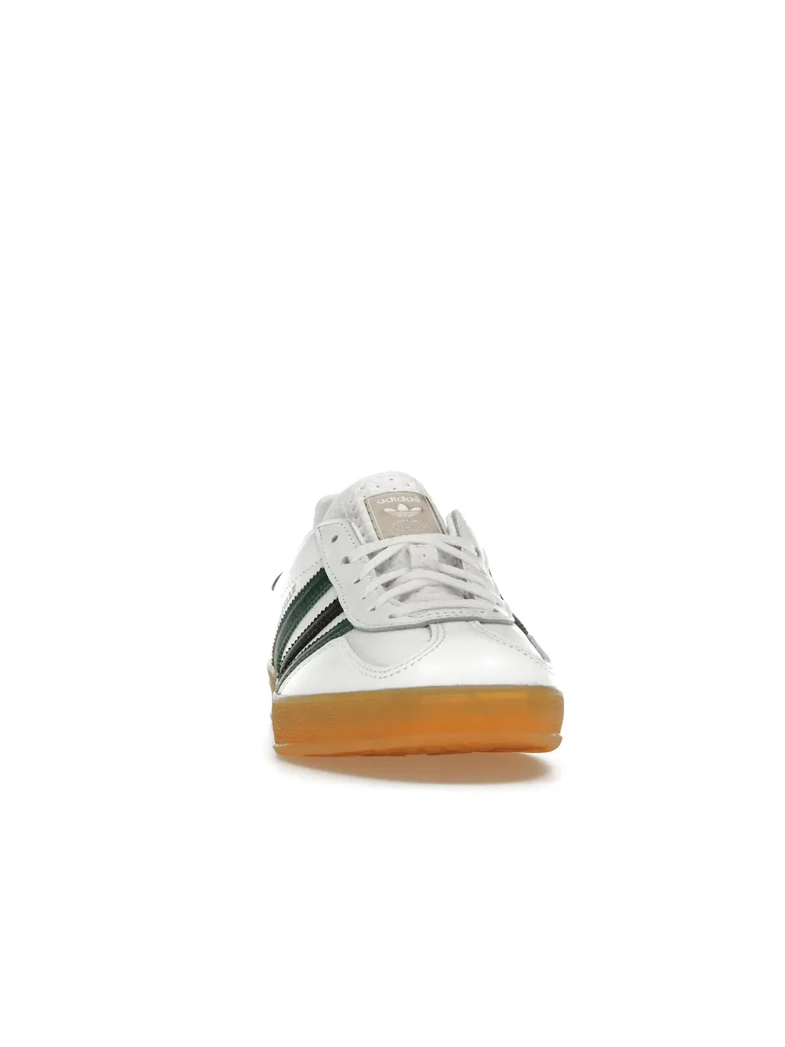 Женские кроссовки с замшевым верхом Adidas Gazelle Indoor — изображение 2 из 4, белый зеленый черный