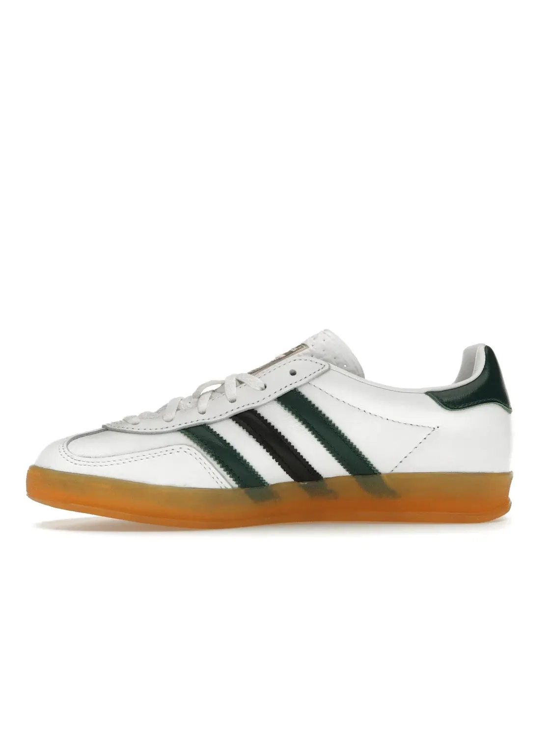 Женские кроссовки с замшевым верхом Adidas Gazelle Indoor — изображение 3 из 4, белый зеленый черный