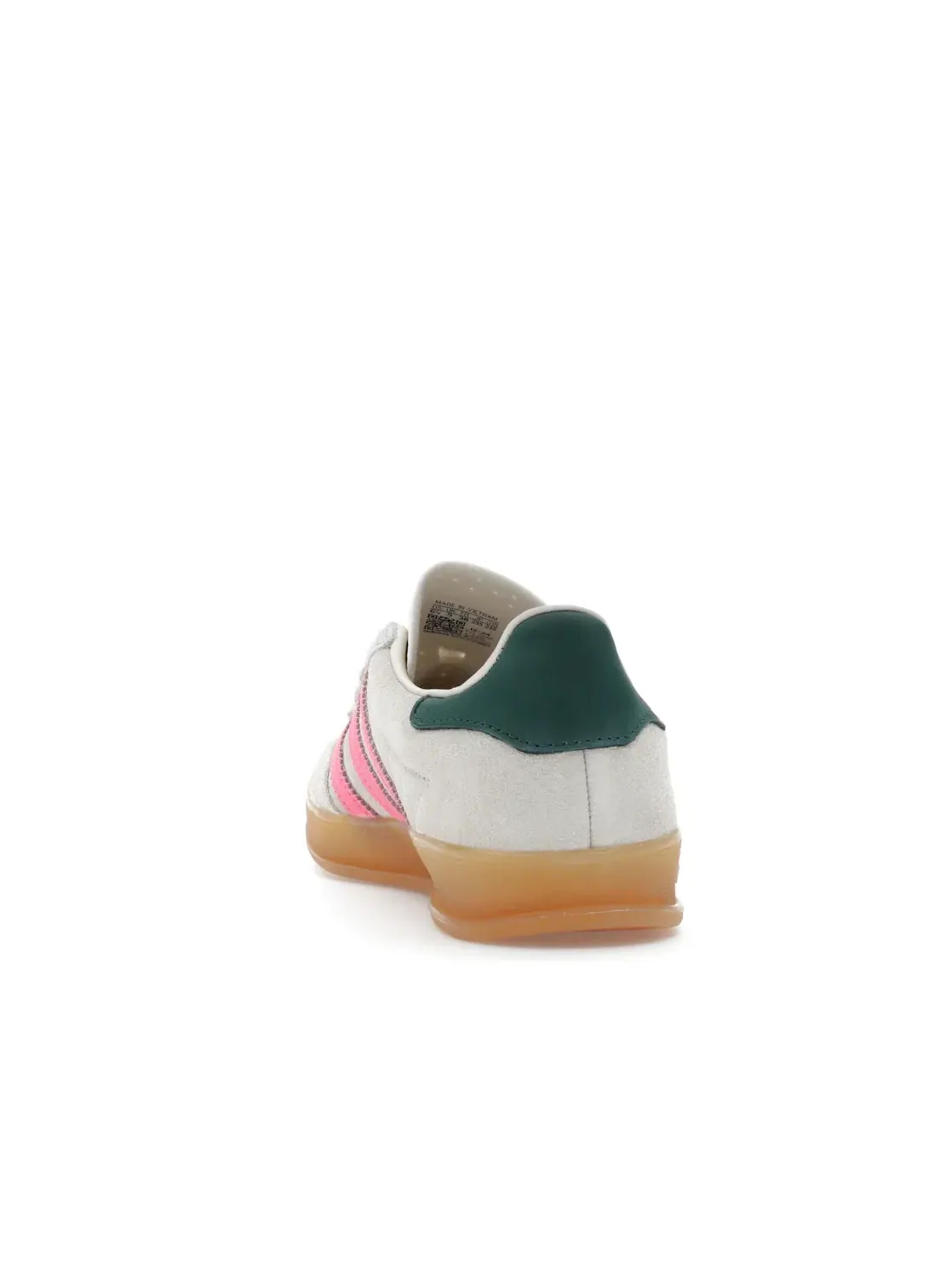 Женские кроссовки с замшевым верхом Adidas Gazelle Indoor — изображение 4 из 4, белый/белый/розовый