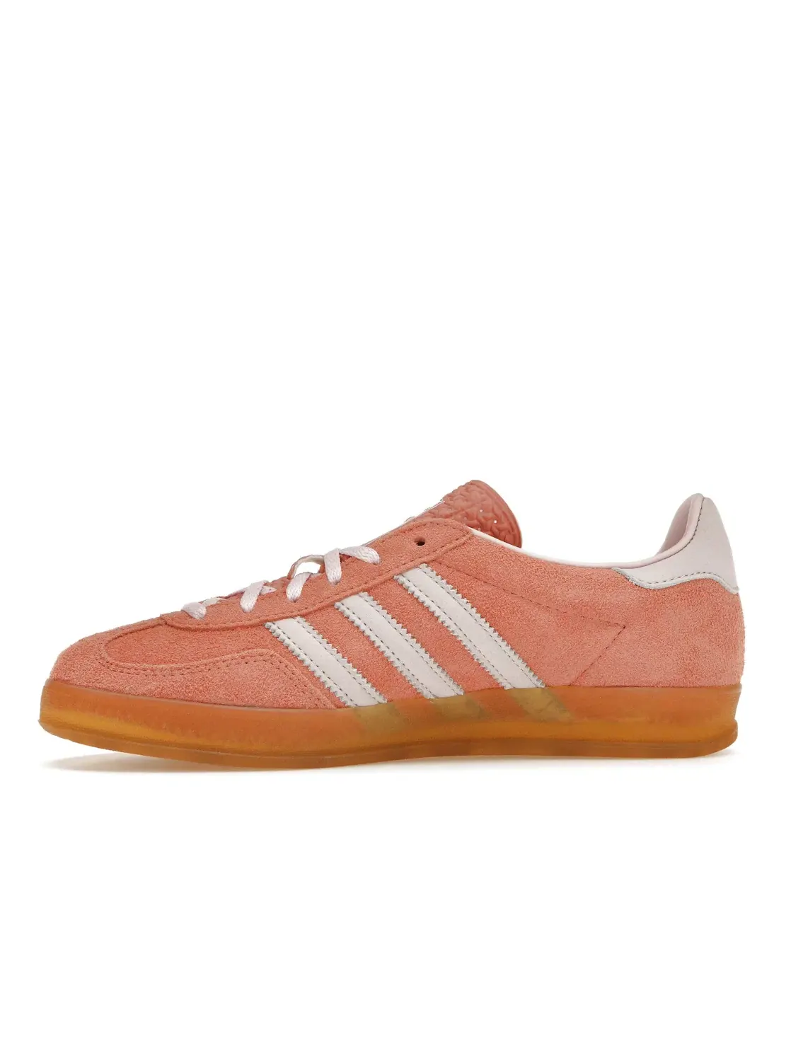 Женские кроссовки замшевые Adidas Gazelle Indoor — изображение 3 из 4, прозрачный розовый