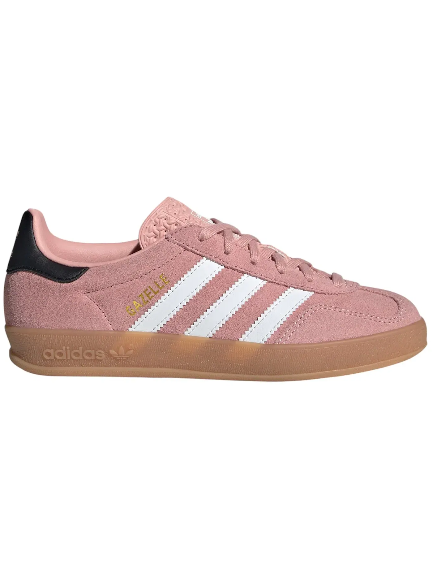 Детские кроссовки Lifestyle с замшевым верхом Adidas Gazelle Indoor — изображение 1 из 1, белый/черный