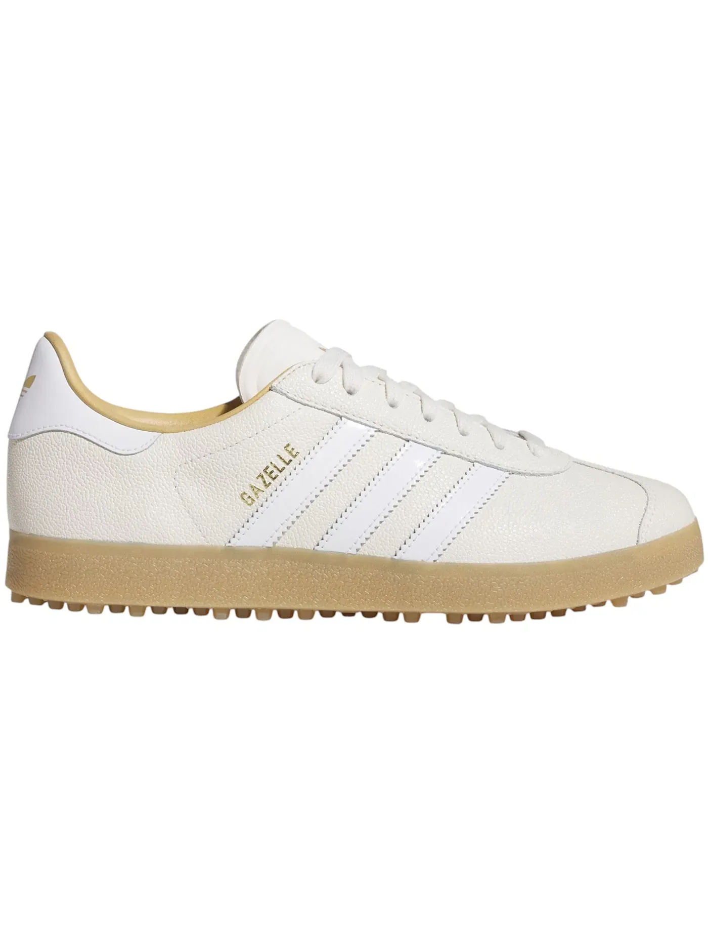 Мужские кеды для гольфа Adidas Gazelle Lux Spikeless Golf — изображение 1 из 1, белый/белый