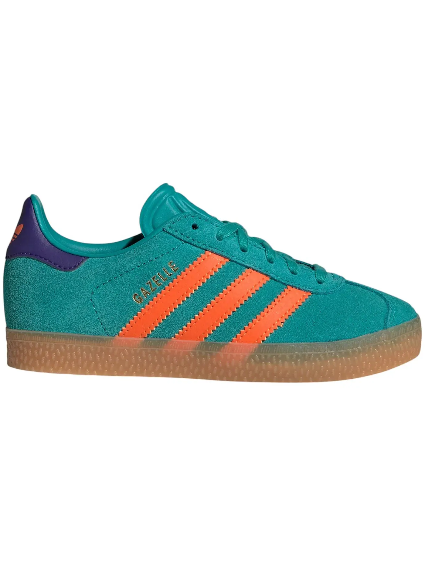 Детские кроссовки с низким профилем Adidas Gazelle — изображение 1 из 1, оранжевый/фиолетовый