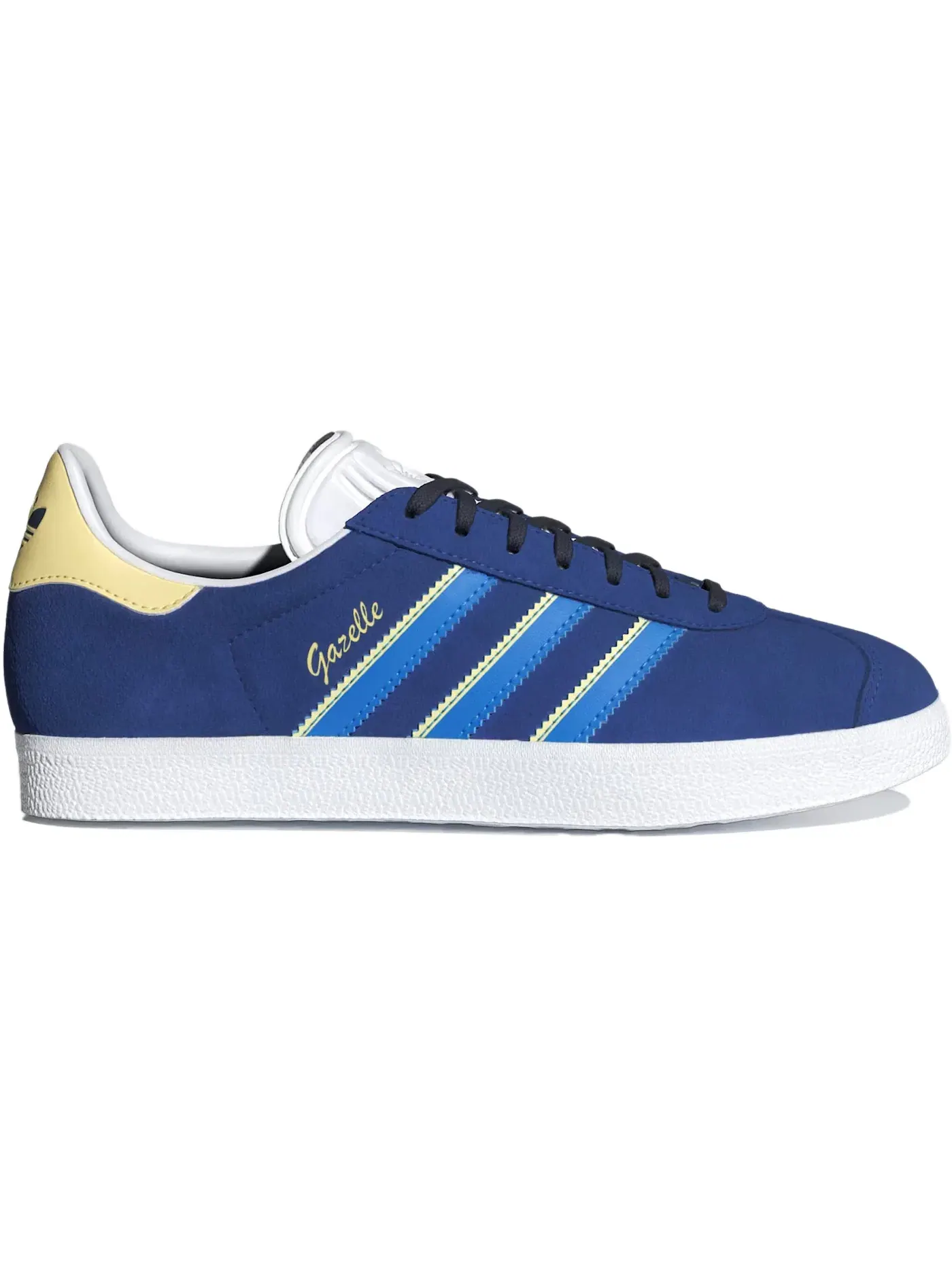 Женские кроссовки Lifestyle Adidas Gazelle — изображение 1 из 1, синий/яркий синий/желтый