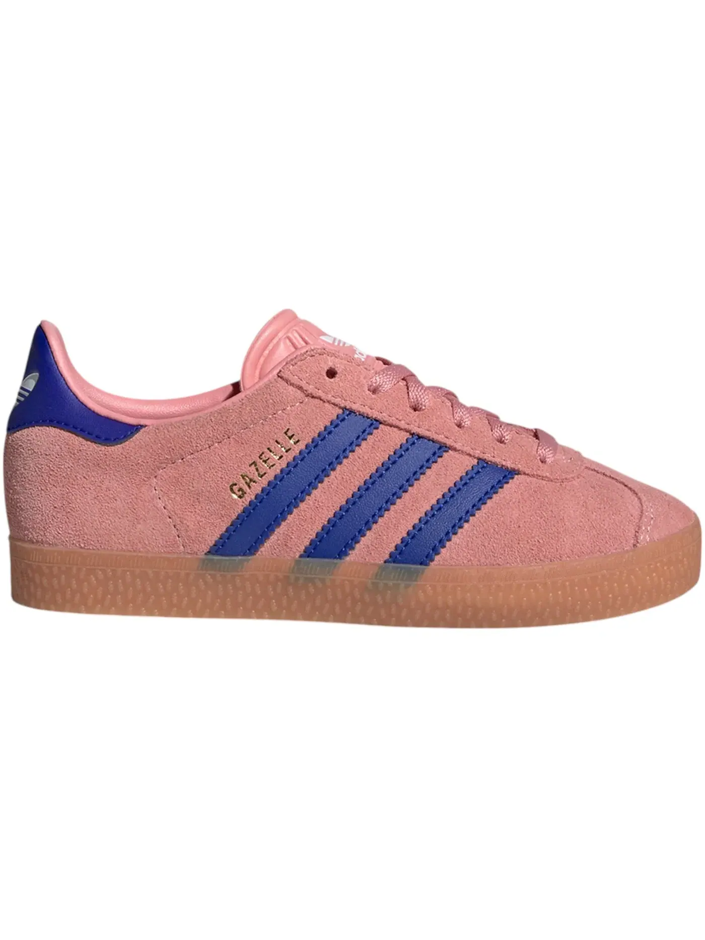 Детские кроссовки с замшевым верхом Adidas Gazelle Adidas — изображение 1 из 1, розовый/синий/синий