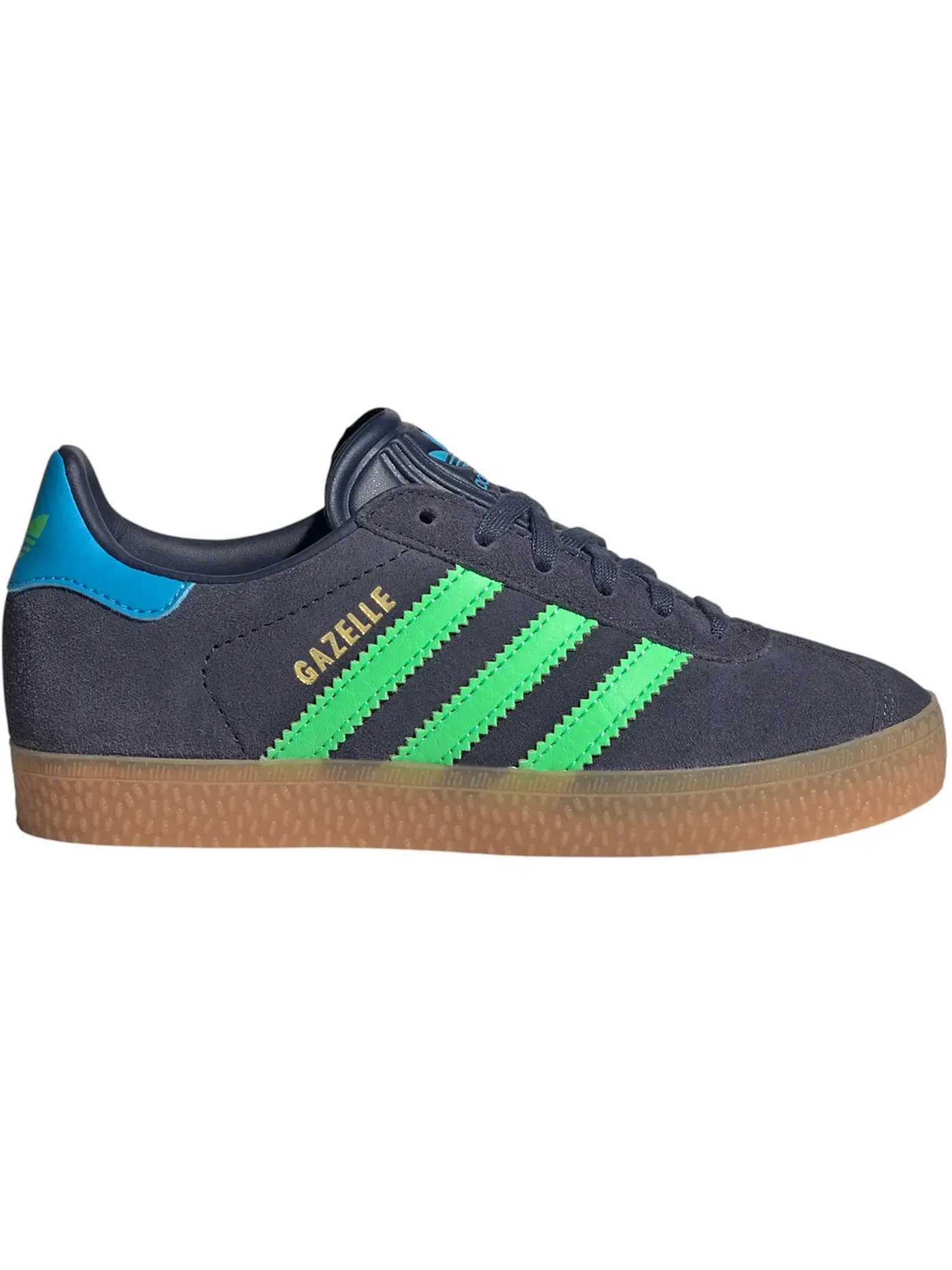 Детские кроссовки Lifestyle с замшевым верхом Adidas Gazelle Adidas — изображение 1 из 1, темно-синий зеленый