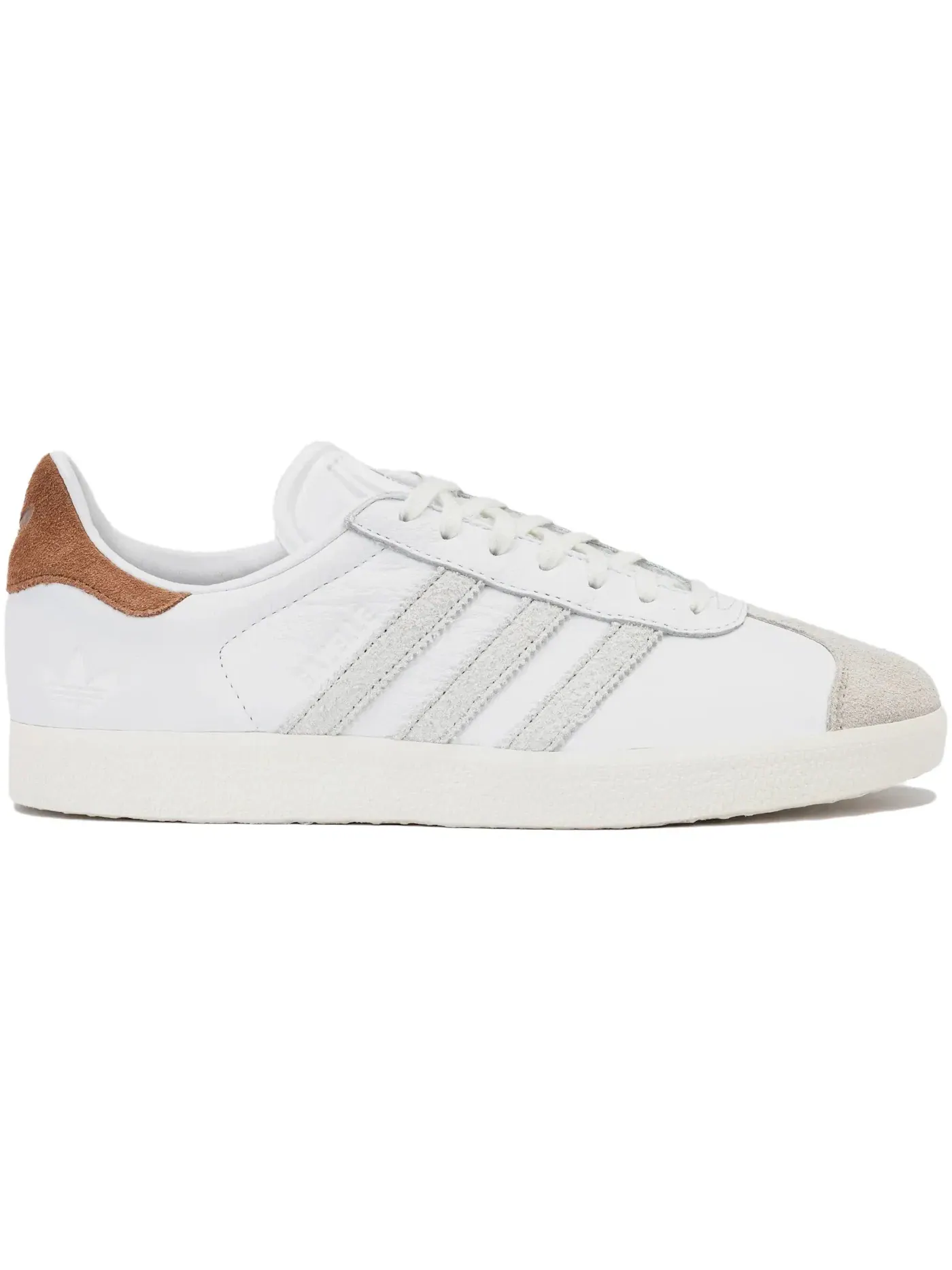 Мужские кроссовки повседневные Adidas Gazelle — изображение 1 из 1, белый/коричневый