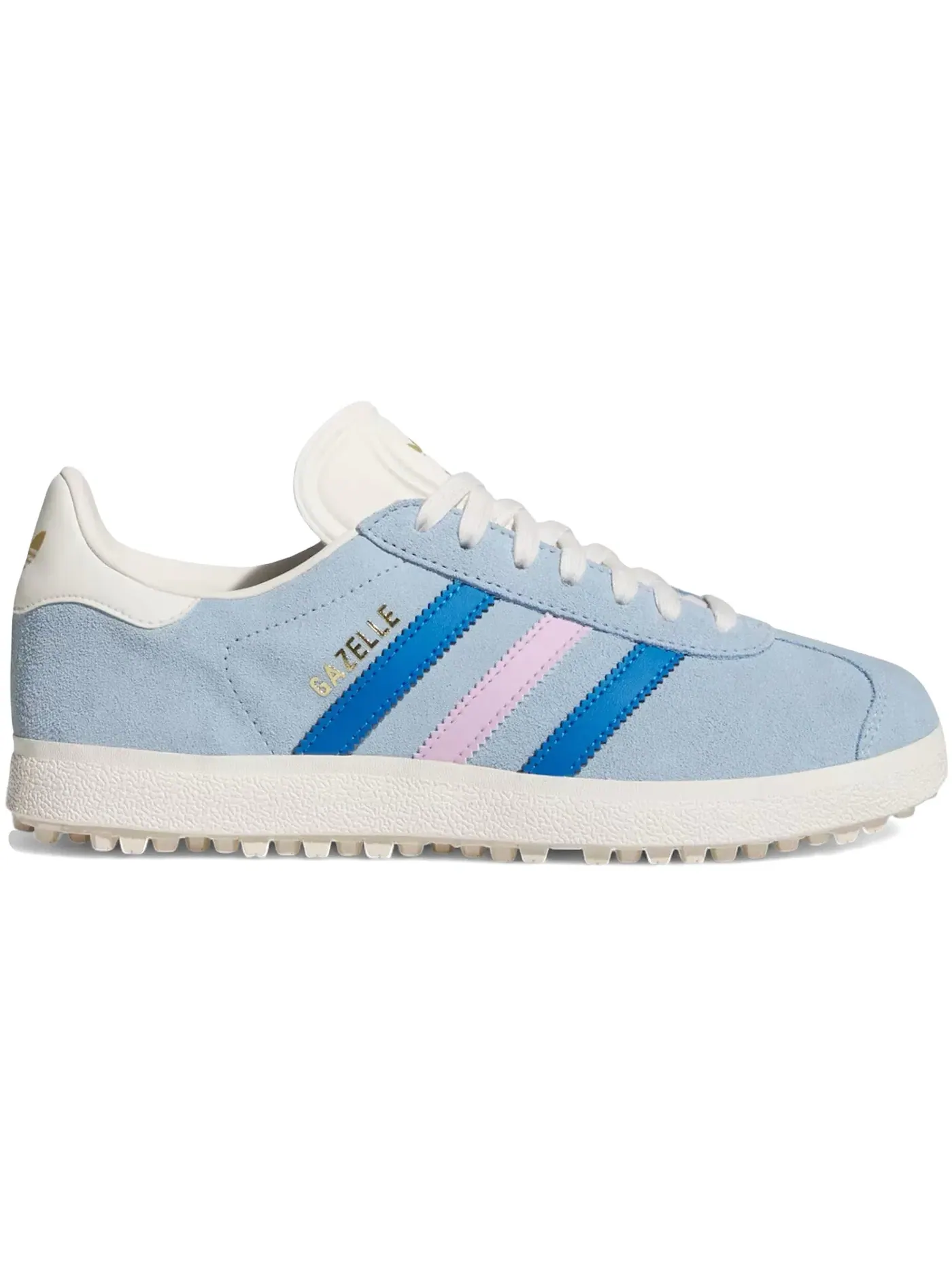 Женские гольф-туфли без шипов Adidas Gazelle Spikeless Golf — изображение 1 из 1, прозрачный/синий