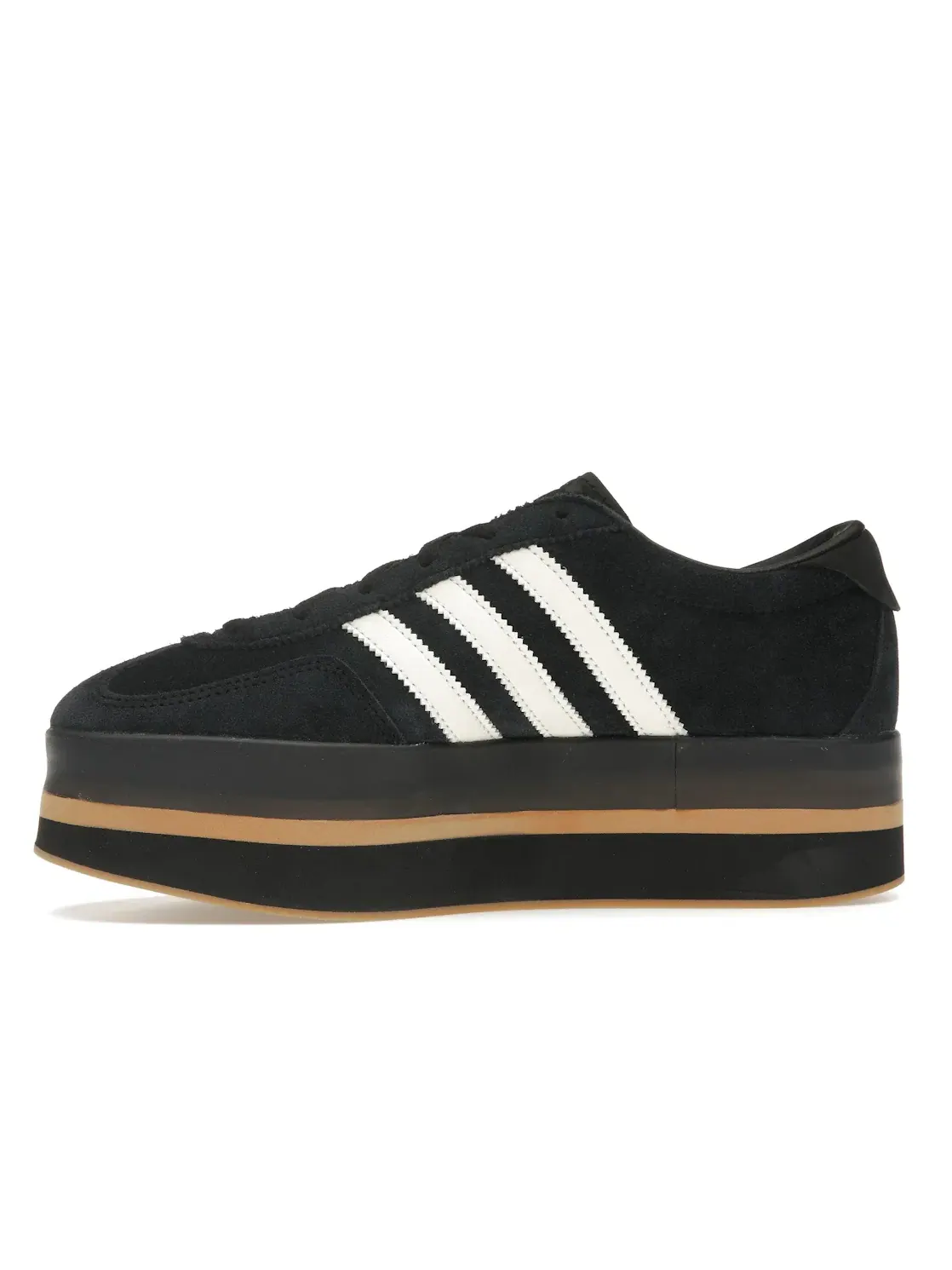 Женские кроссовки на платформе Adidas Gazelle Stack — изображение 3 из 4, черный/кремовый белый