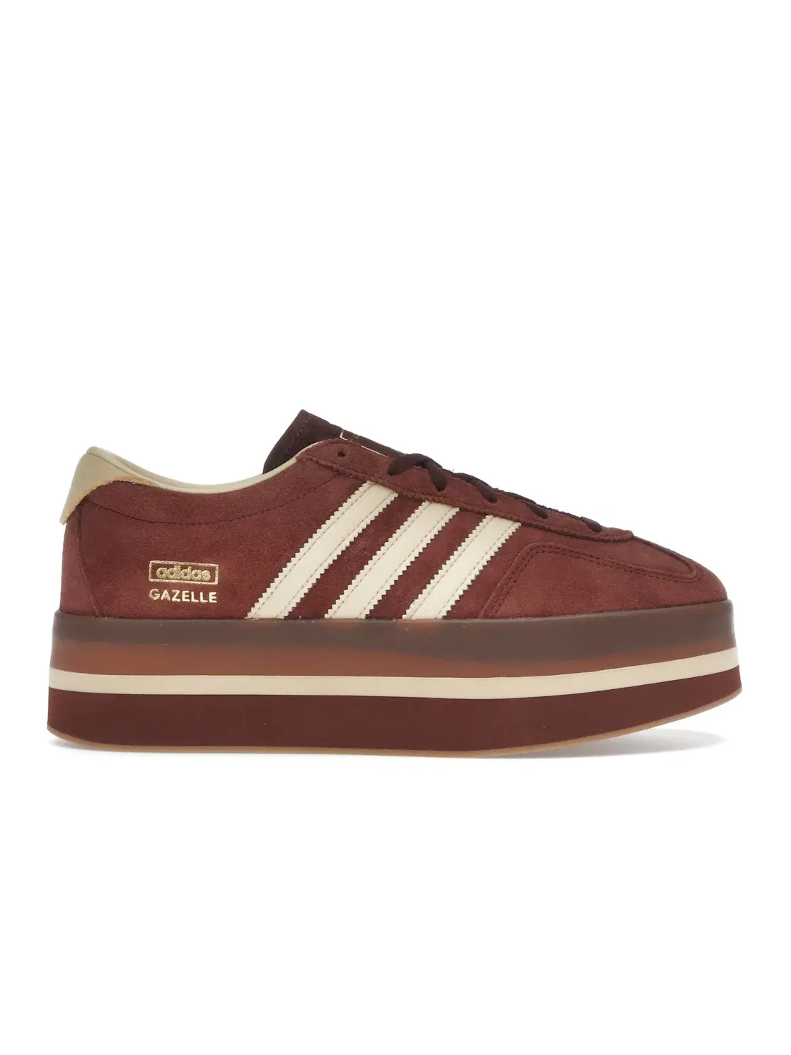 Женские кроссовки lifestyle Adidas Gazelle Stack — изображение 1 из 4, коричневый/оранжевый
