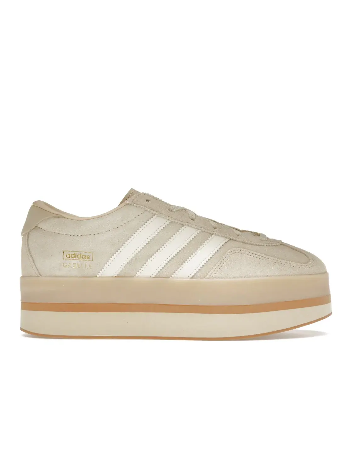 Женские кроссовки Lifestyle Adidas Gazelle Stack — изображение 1 из 4, песочный//кремовый белый