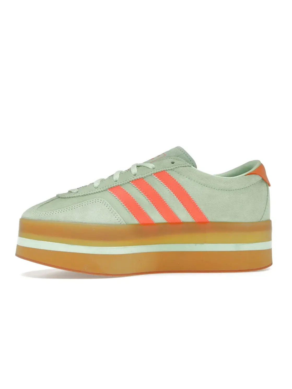 Женские кроссовки lifestyle Adidas Gazelle Stack — изображение 3 из 4, зеленый оранжевый
