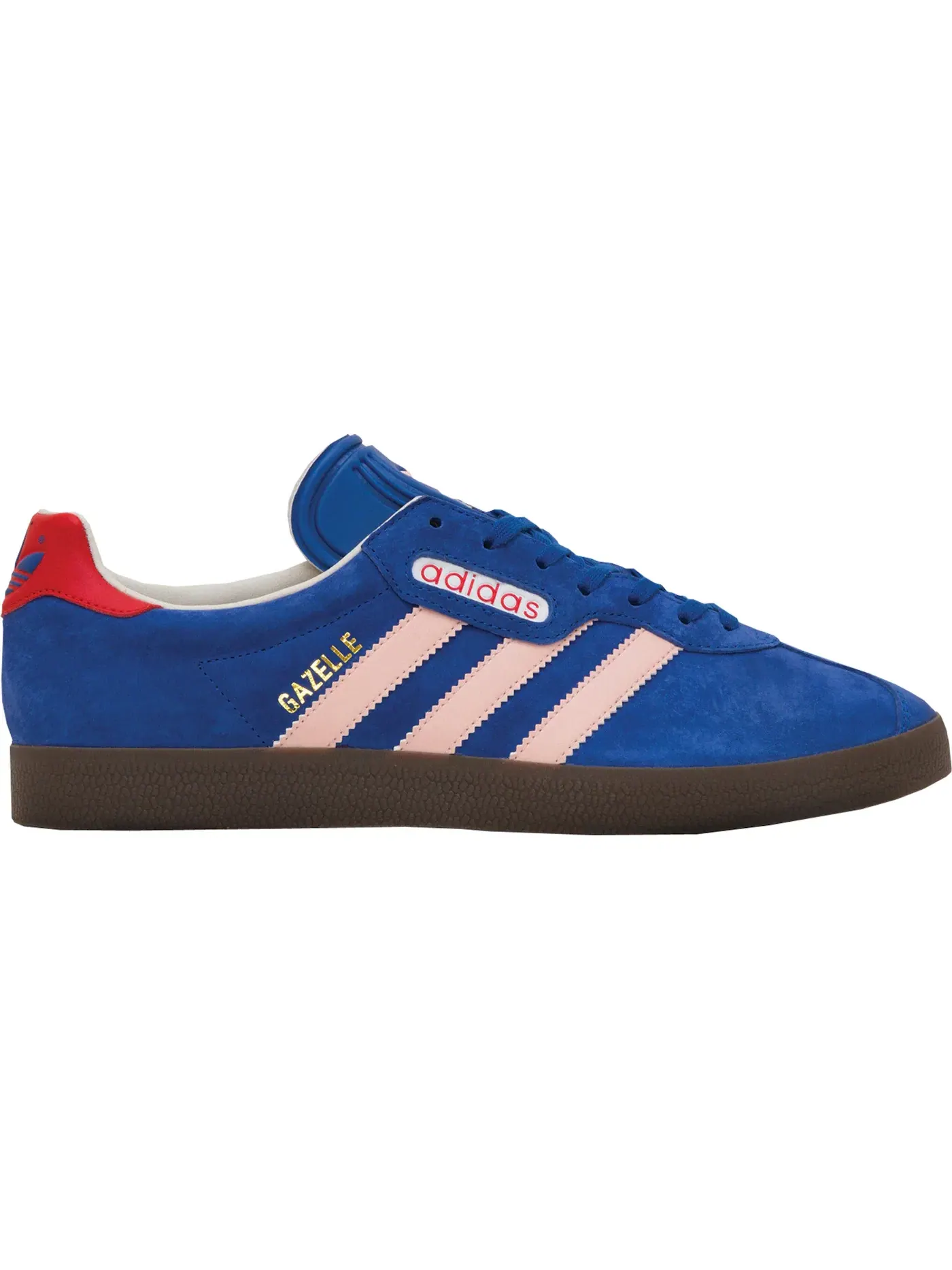 Мужские кроссовки Lifestyle из замши с нубуком Adidas Gazelle Super — изображение 1 из 1, синий розовый