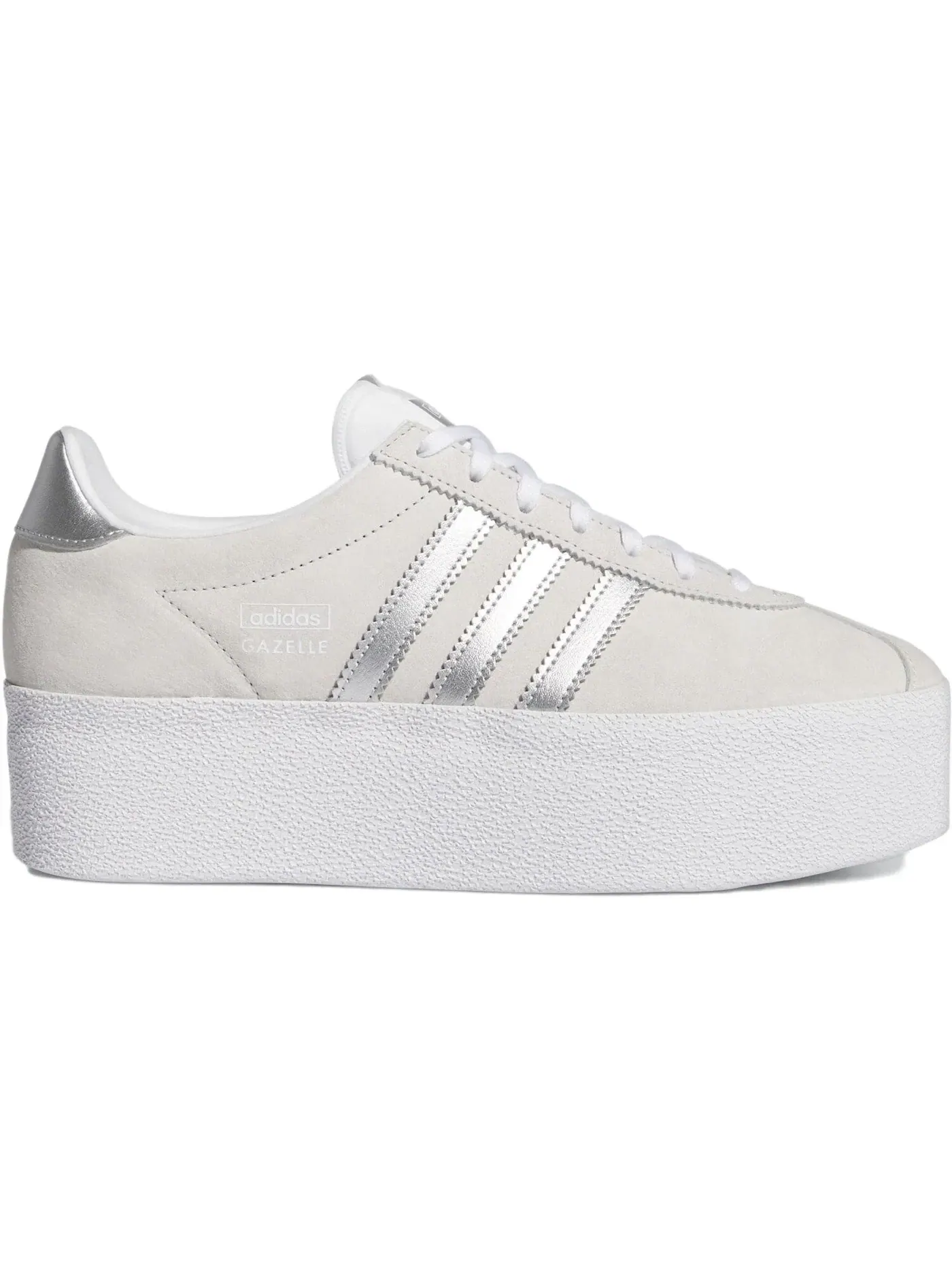 Женские кроссовки повседневные Adidas Gazelle Up Adidas — изображение 1 из 1, белый/серый/черный