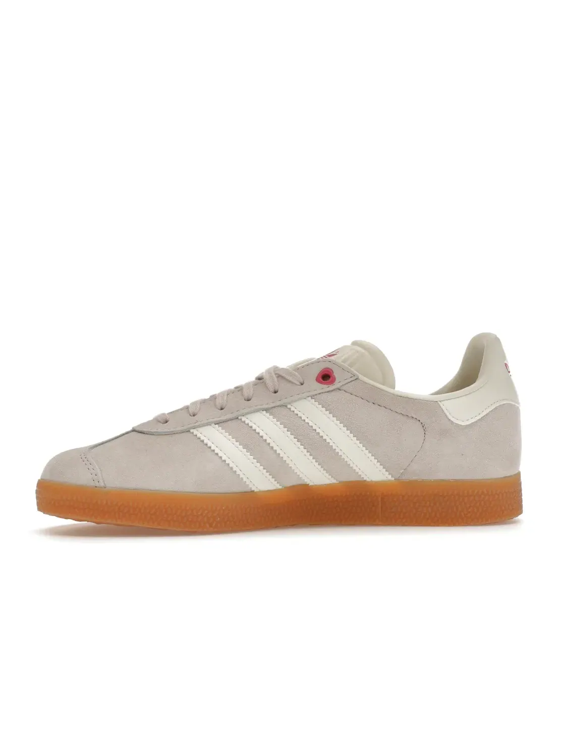 Женские кроссовки Lifestyle с принтом Adidas Gazelle Adidas — изображение 3 из 4, слоновая кость/розовый