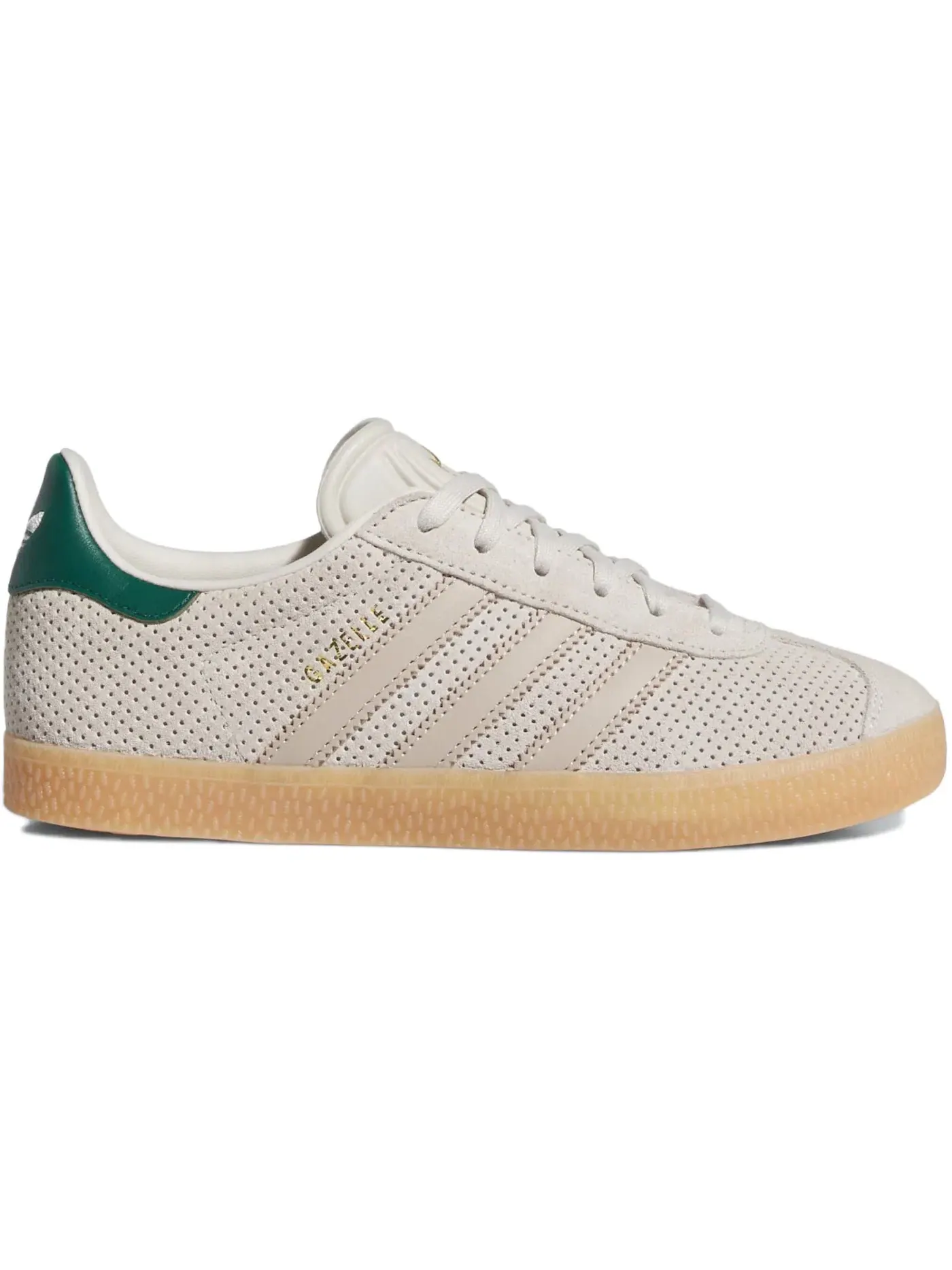 Детские кроссовки Lifestyle Adidas Gazelle — изображение 1 из 1, бежевый/зеленый