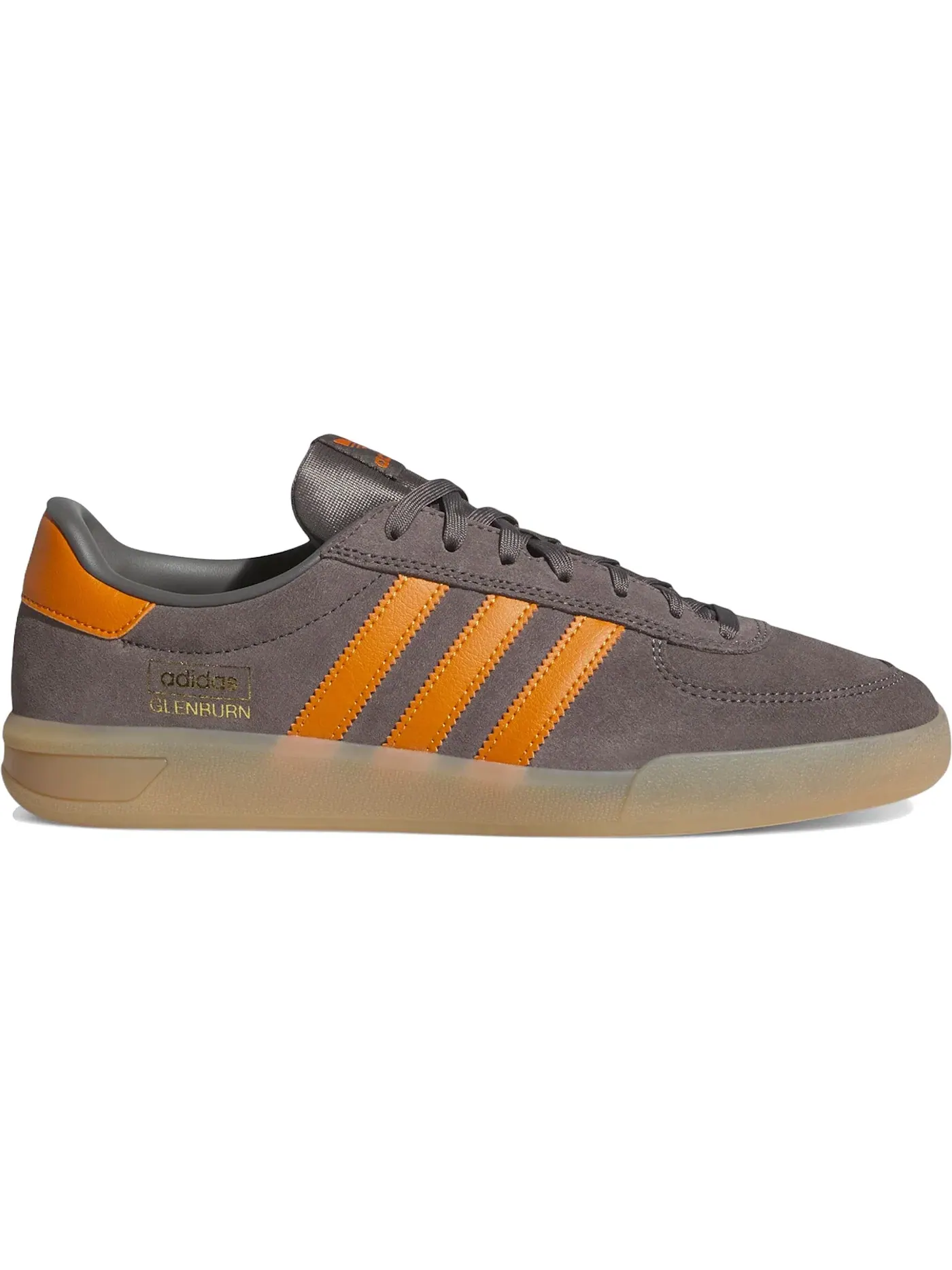 Мужские кроссовки с замшевым верхом Adidas Glenburn Adidas — изображение 1 из 1, темно-серый оранжевый