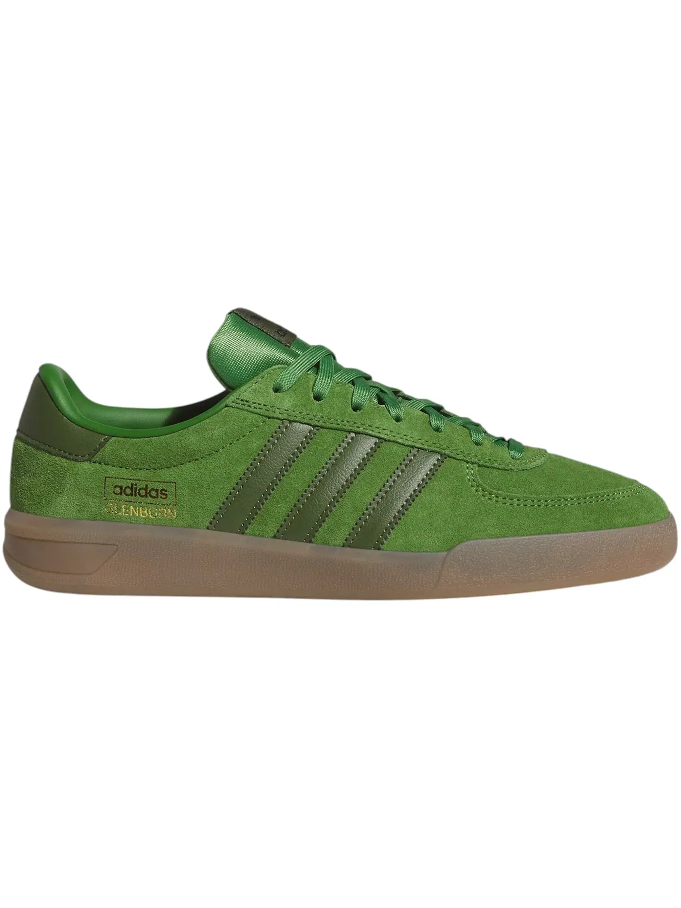 Мужские кроссовки с замшевыми вставками Adidas Glenburn — изображение 1 из 1, зеленый