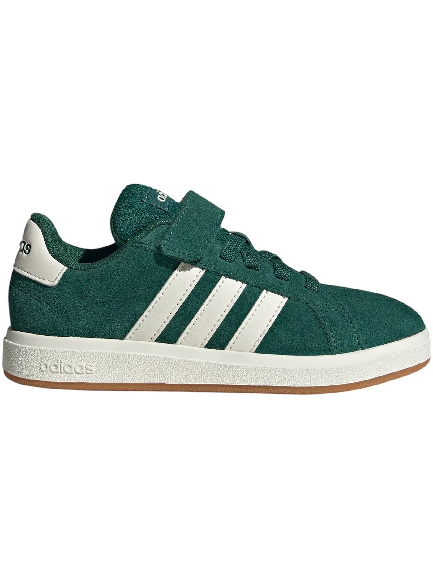 Детские кроссовки Lifestyle Collegiate Green/Off White/Gum Adidas Grand Court 00s — изображение 1 из 1, зеленый белый