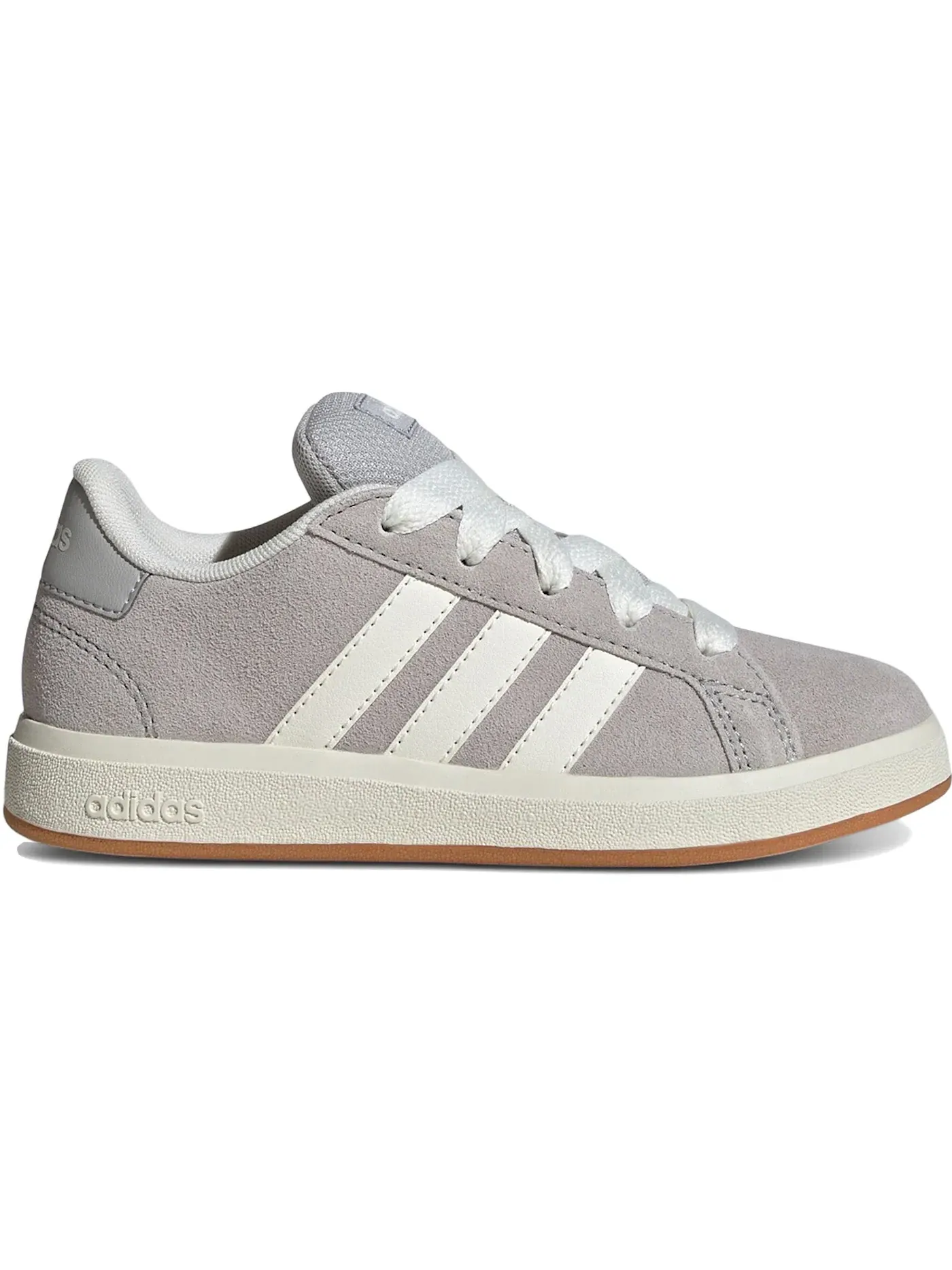 Детские кроссовки с классическим дизайном Adidas Grand Court 00s Adidas — изображение 1 из 1, серый белый
